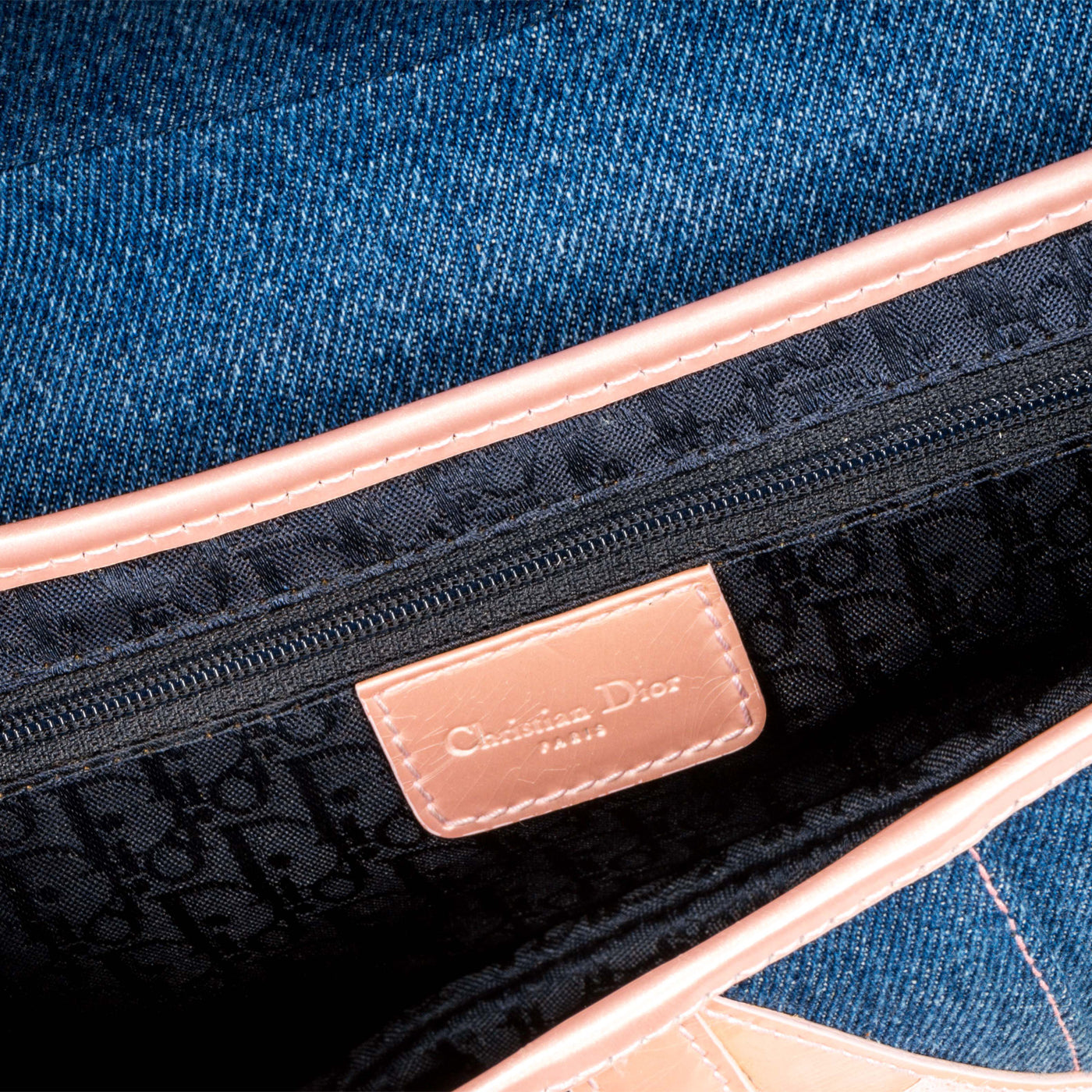 Christian Dior Vintage Saddle Bag - Denim