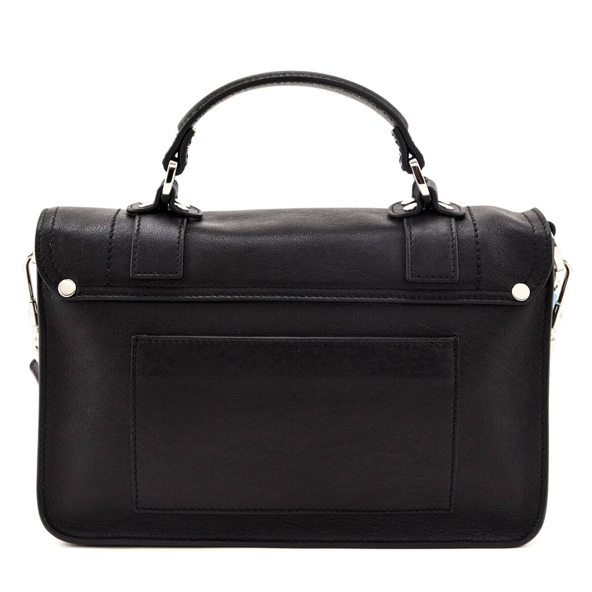 Proenza Schouler Black Lambskin Tiny PS1 Satchel