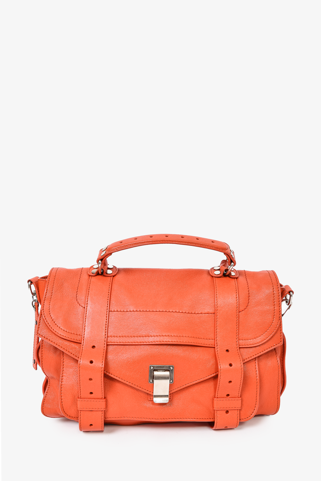 Proenza Schouler Burnt Orange Leather PS1 Messenger Crossbody Bag