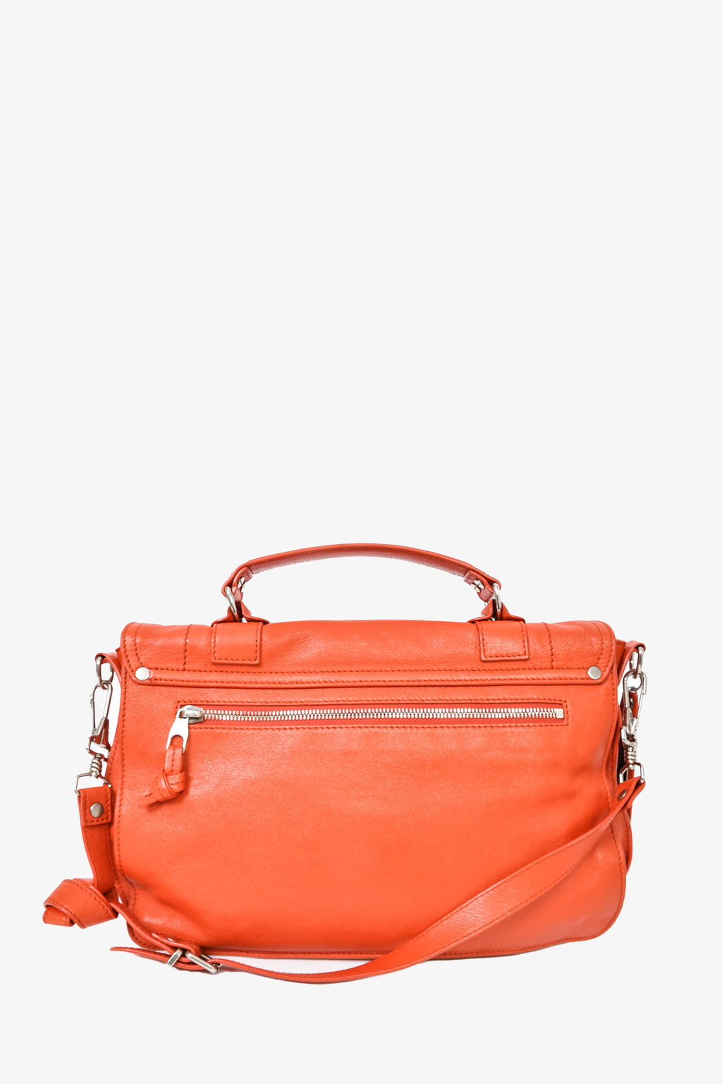 Proenza Schouler Burnt Orange Leather PS1 Messenger Crossbody Bag