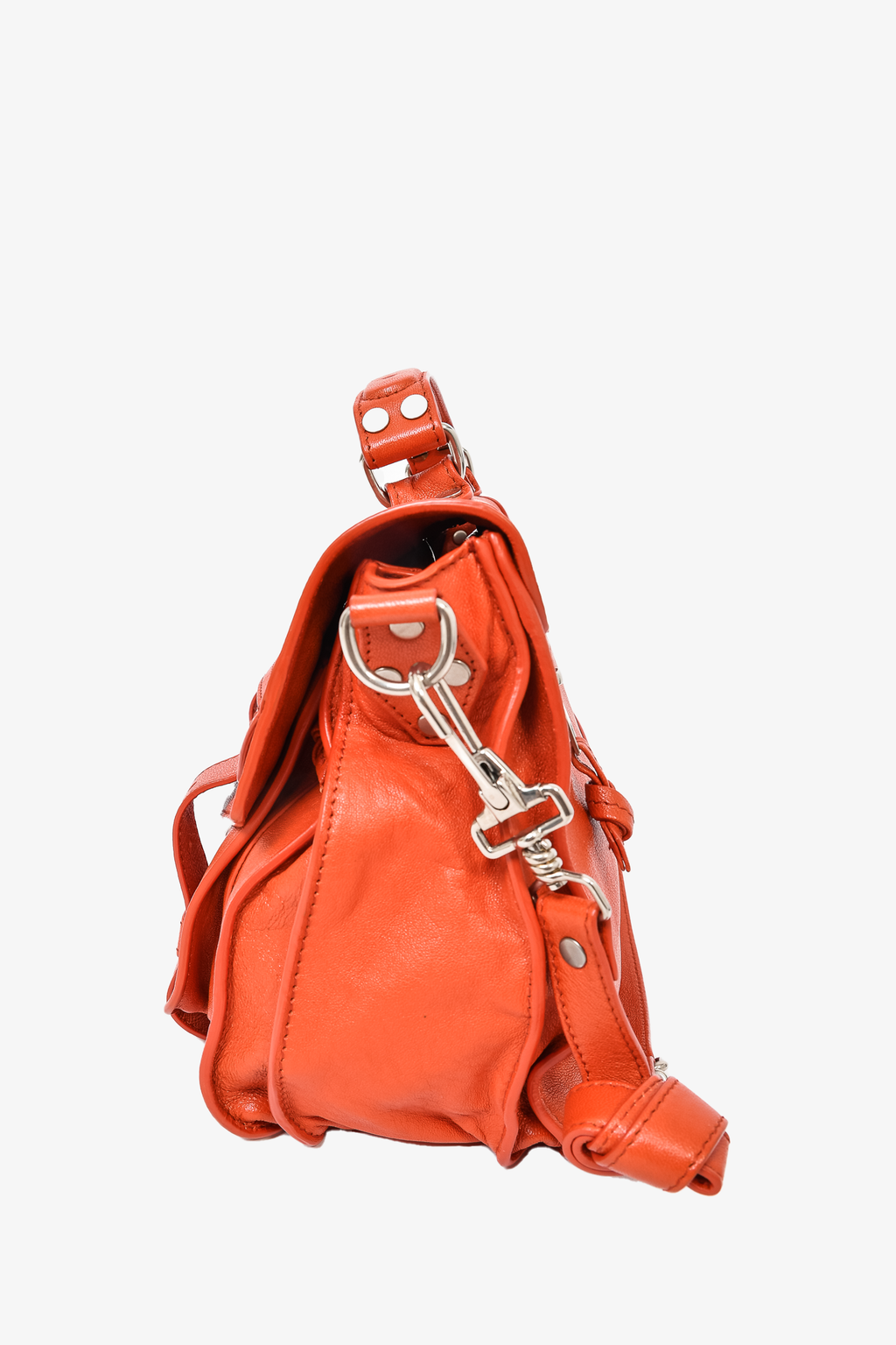 Proenza Schouler Burnt Orange Leather PS1 Messenger Crossbody Bag