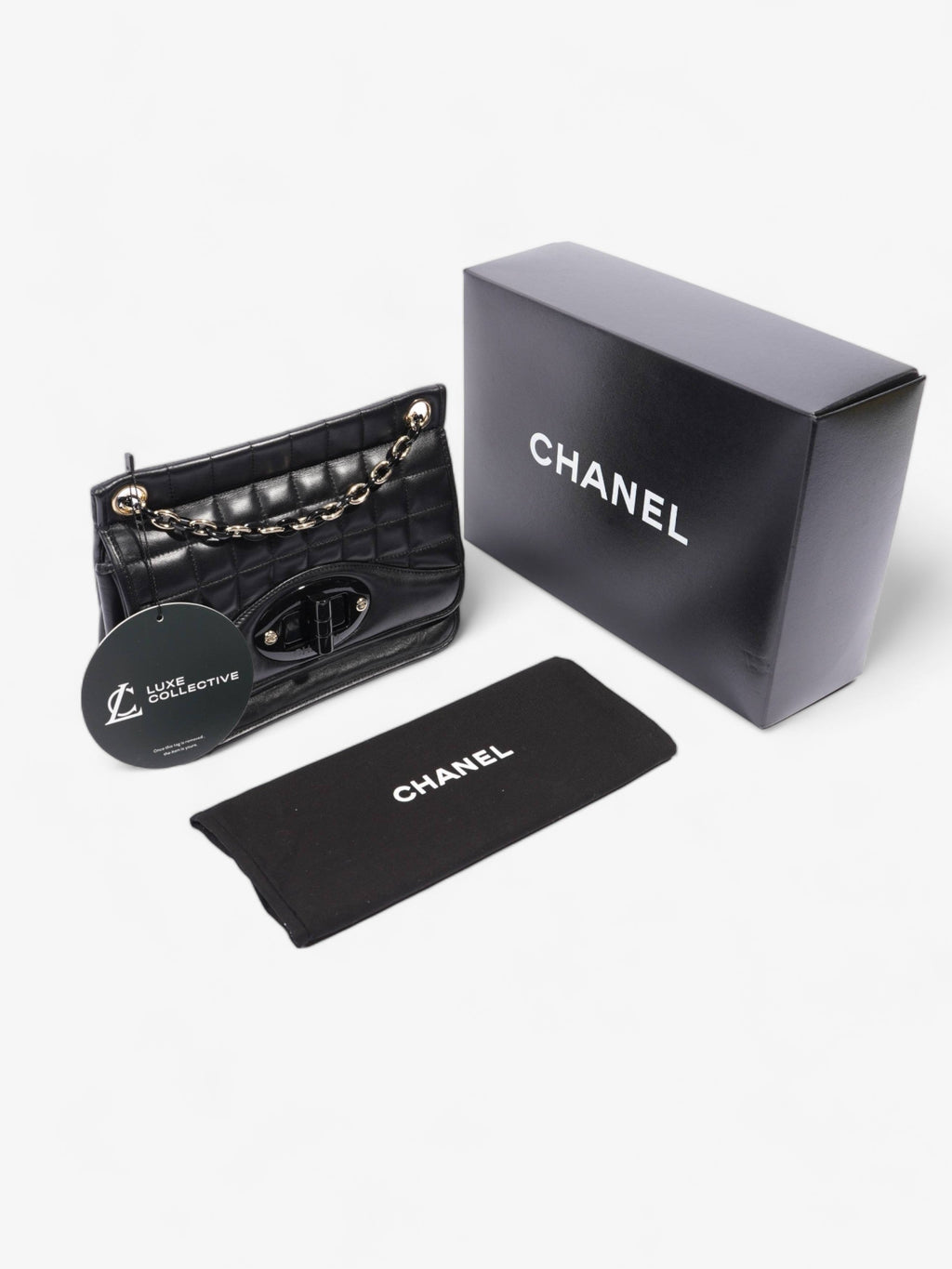 Chanel Chain Flap Black Leather