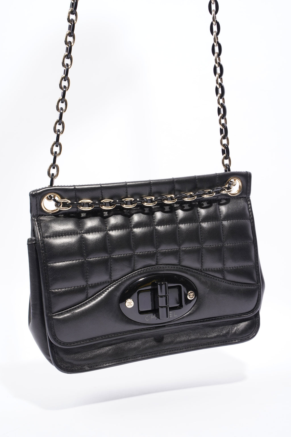 Chanel Chain Flap Black Leather