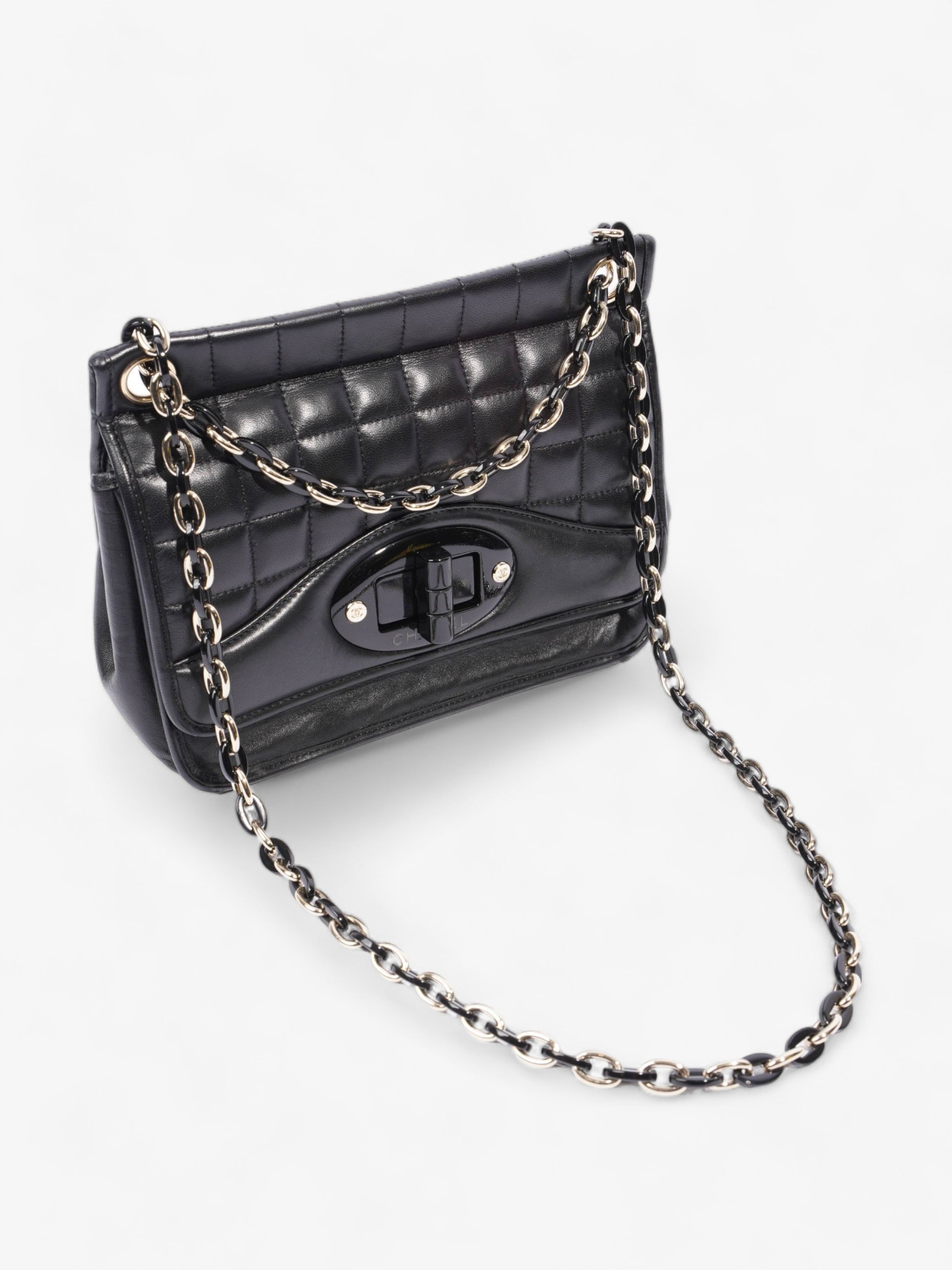 Chanel Chain Flap Black Leather