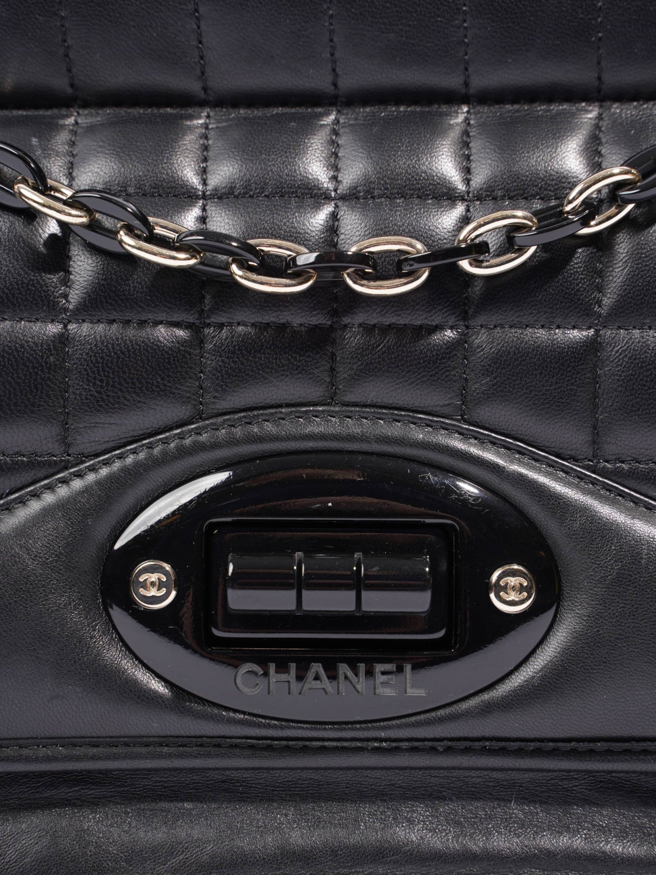Chanel Chain Flap Black Leather