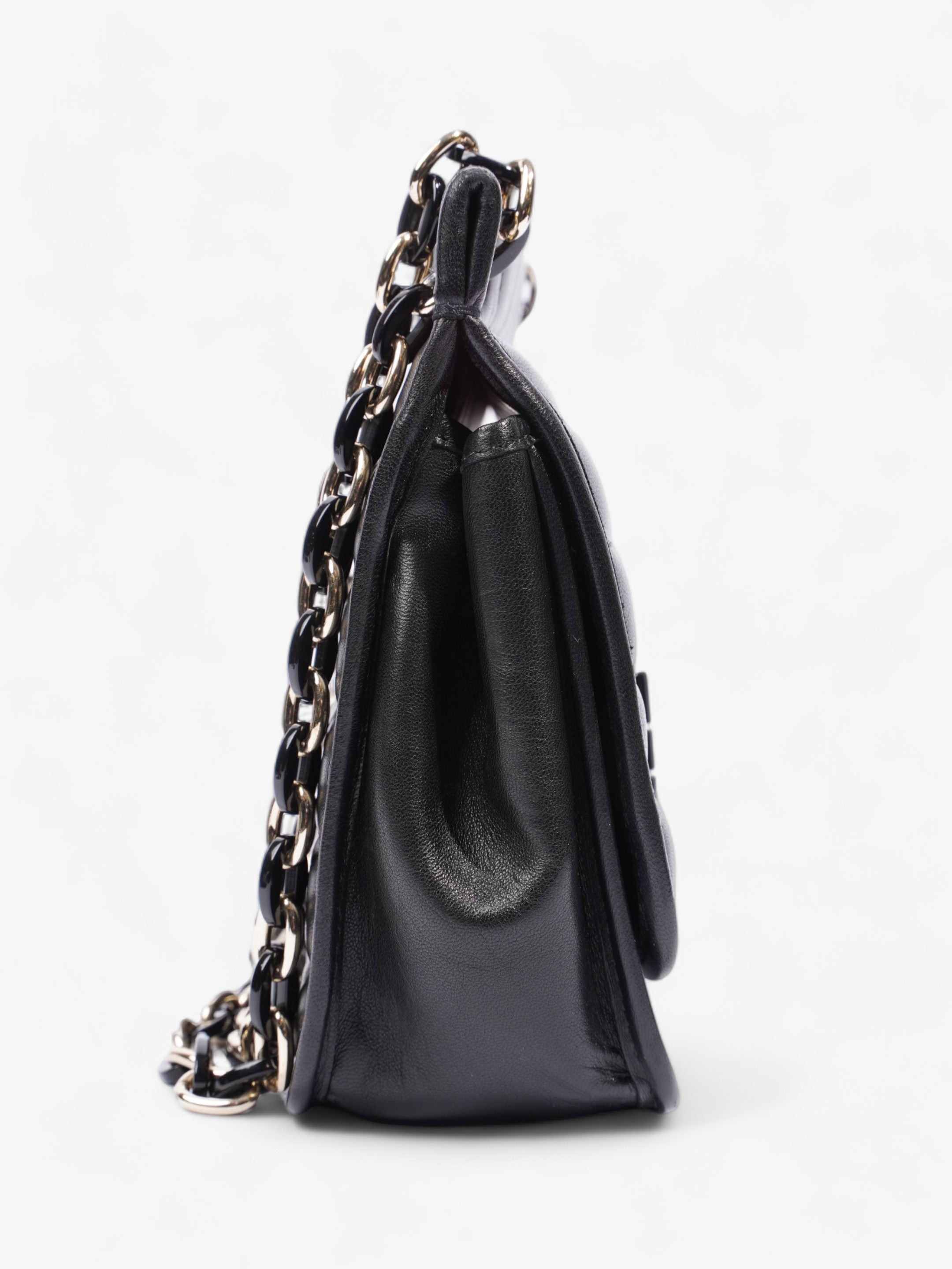 Chanel Chain Flap Black Leather