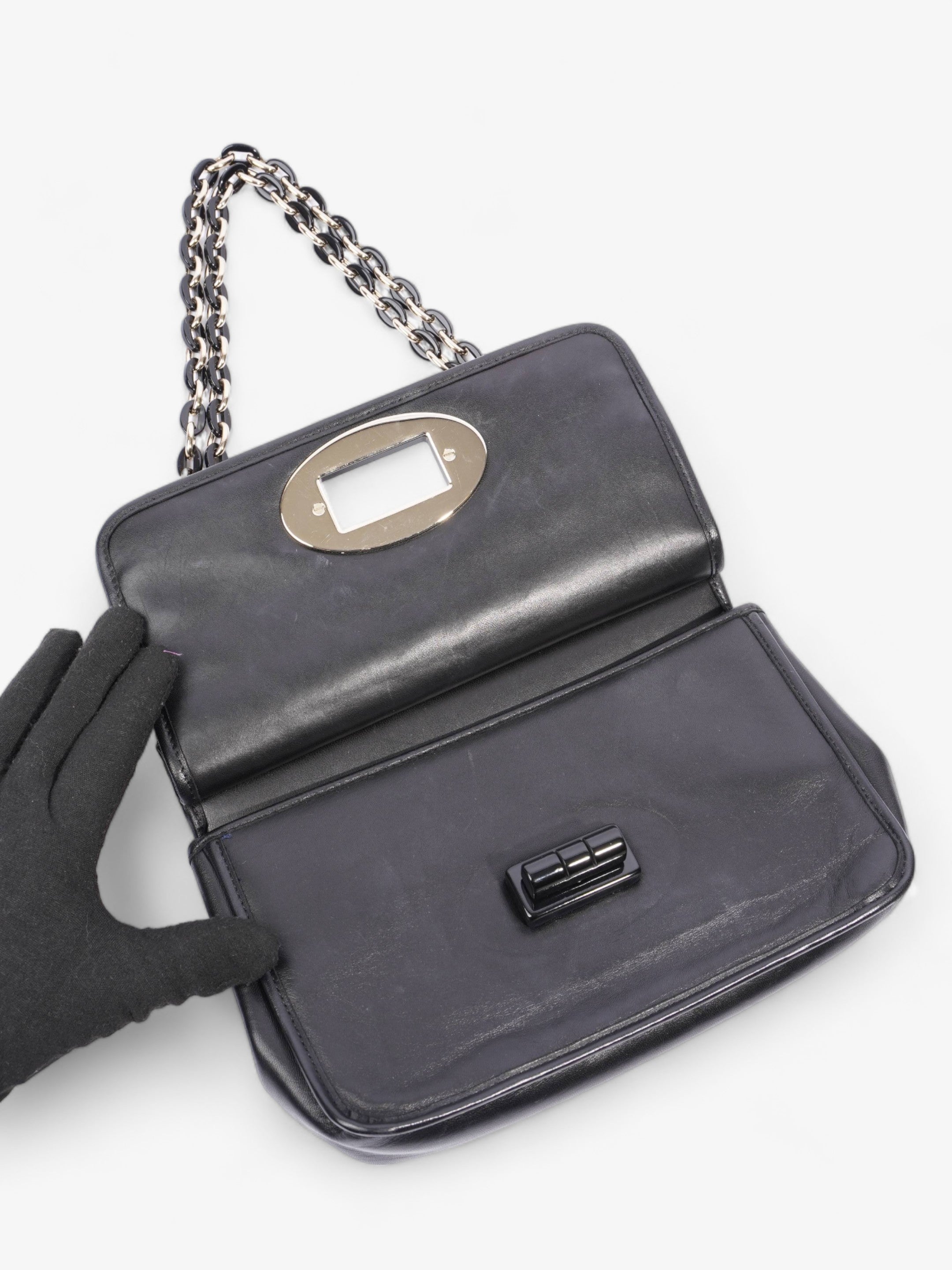 Chanel Chain Flap Black Leather