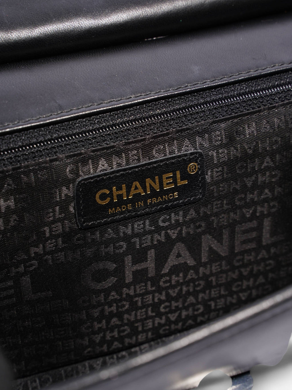Chanel Chain Flap Black Leather