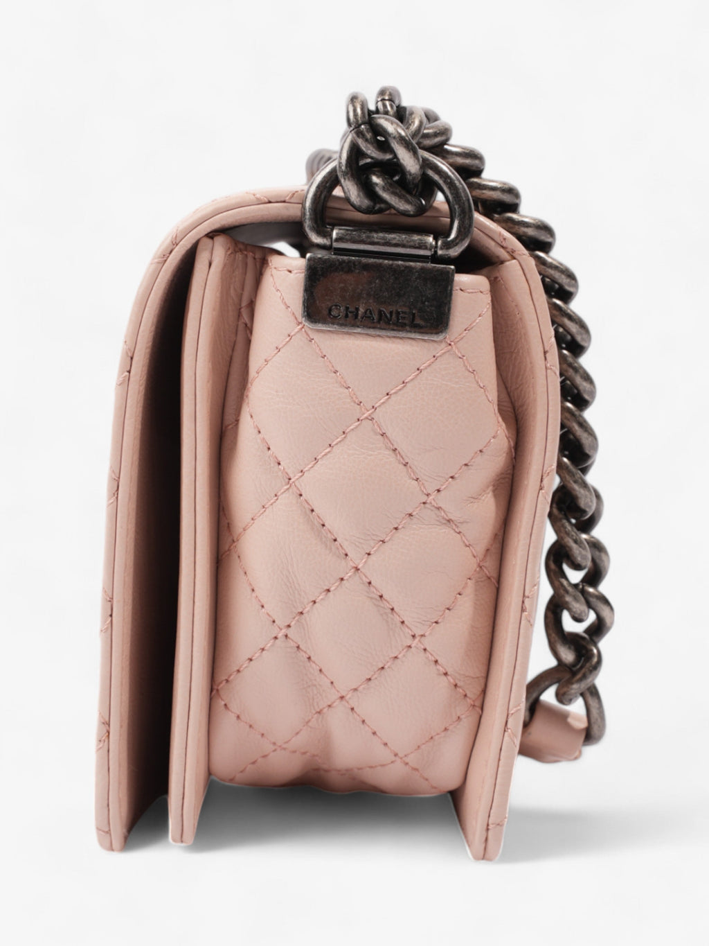 Chanel Boy Bag Light Pink Leather Medium
