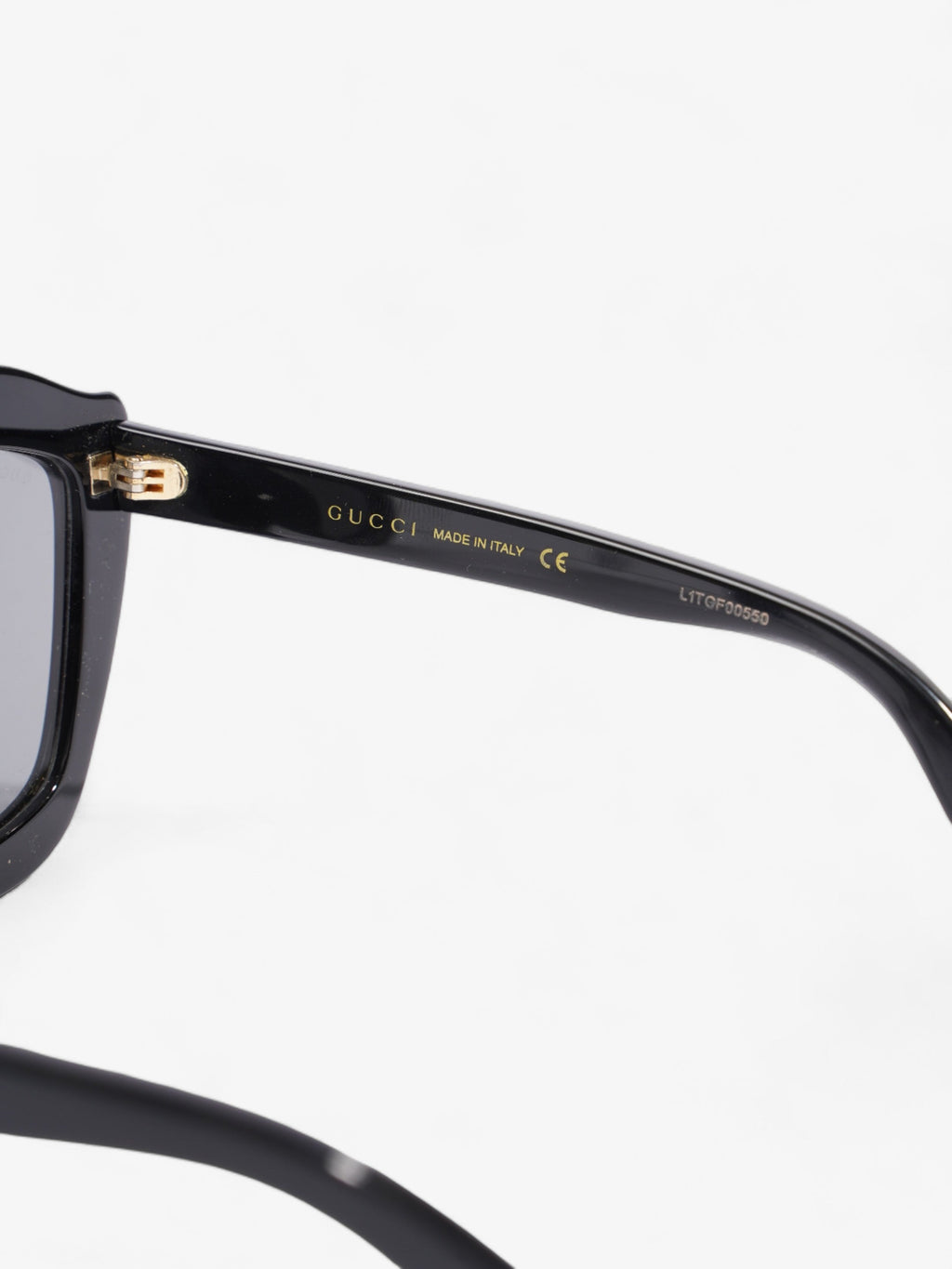 Gucci Crystal Cat Eye Sunglasses Black / Pink Acetate 140mm