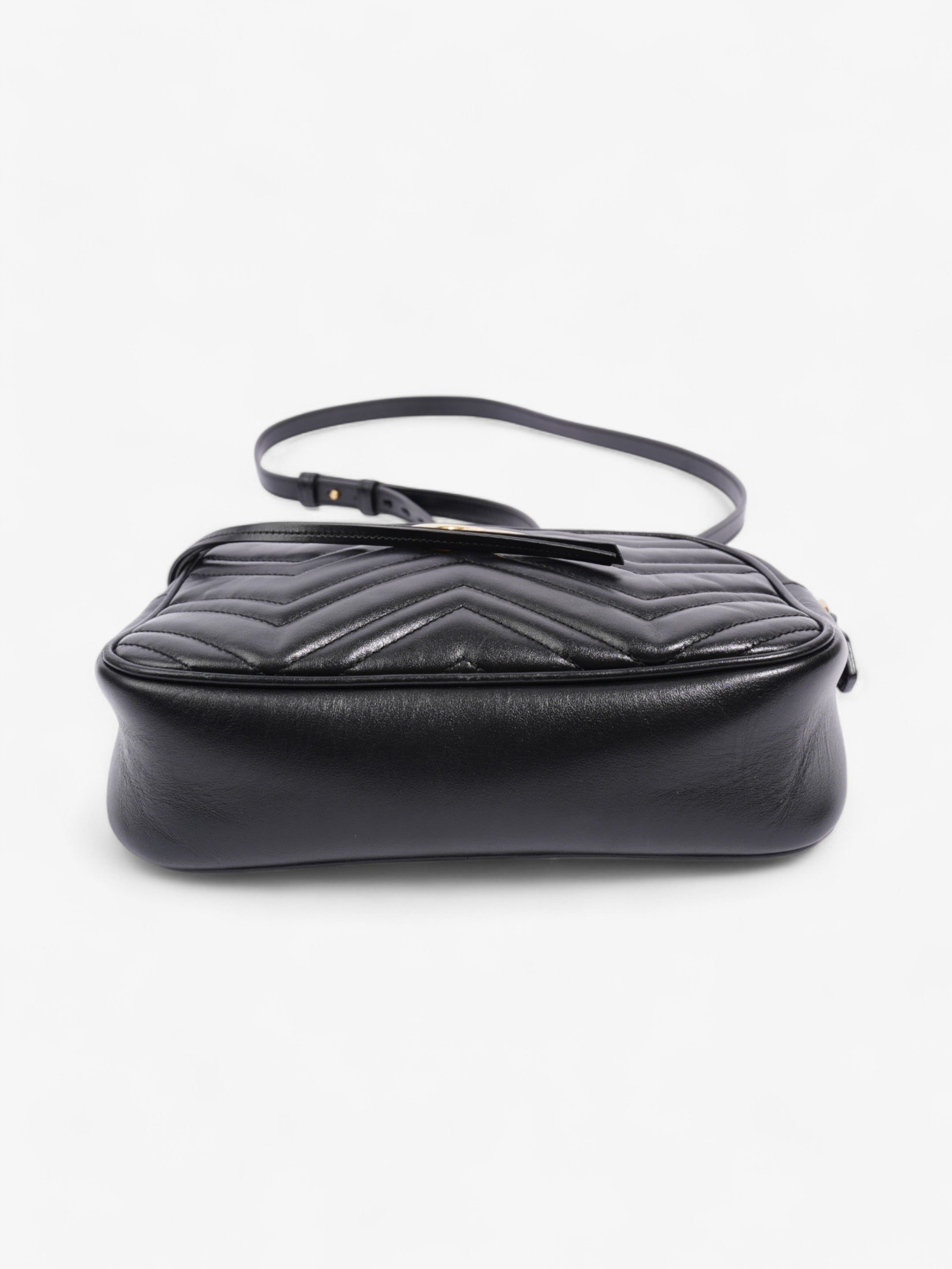 Gucci GG Marmont Black Matelasse Leather Small