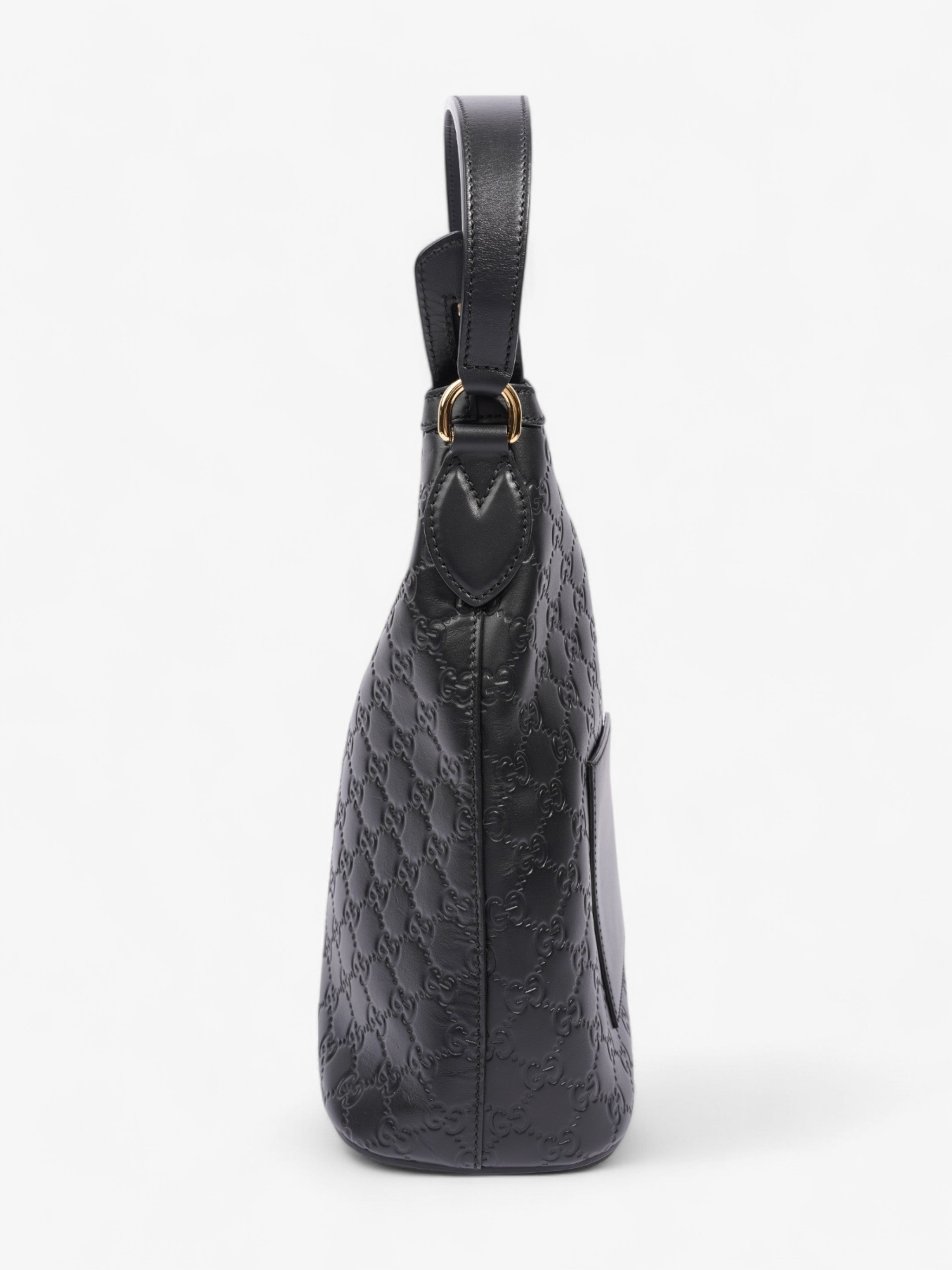 Gucci GG Hobo Black Leather