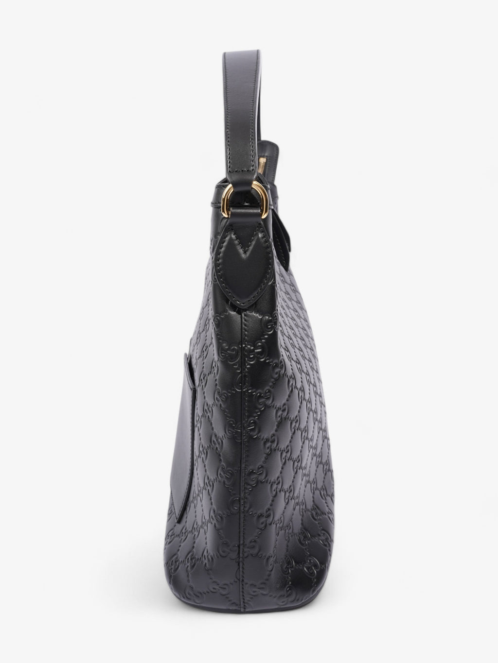 Gucci GG Hobo Black Leather
