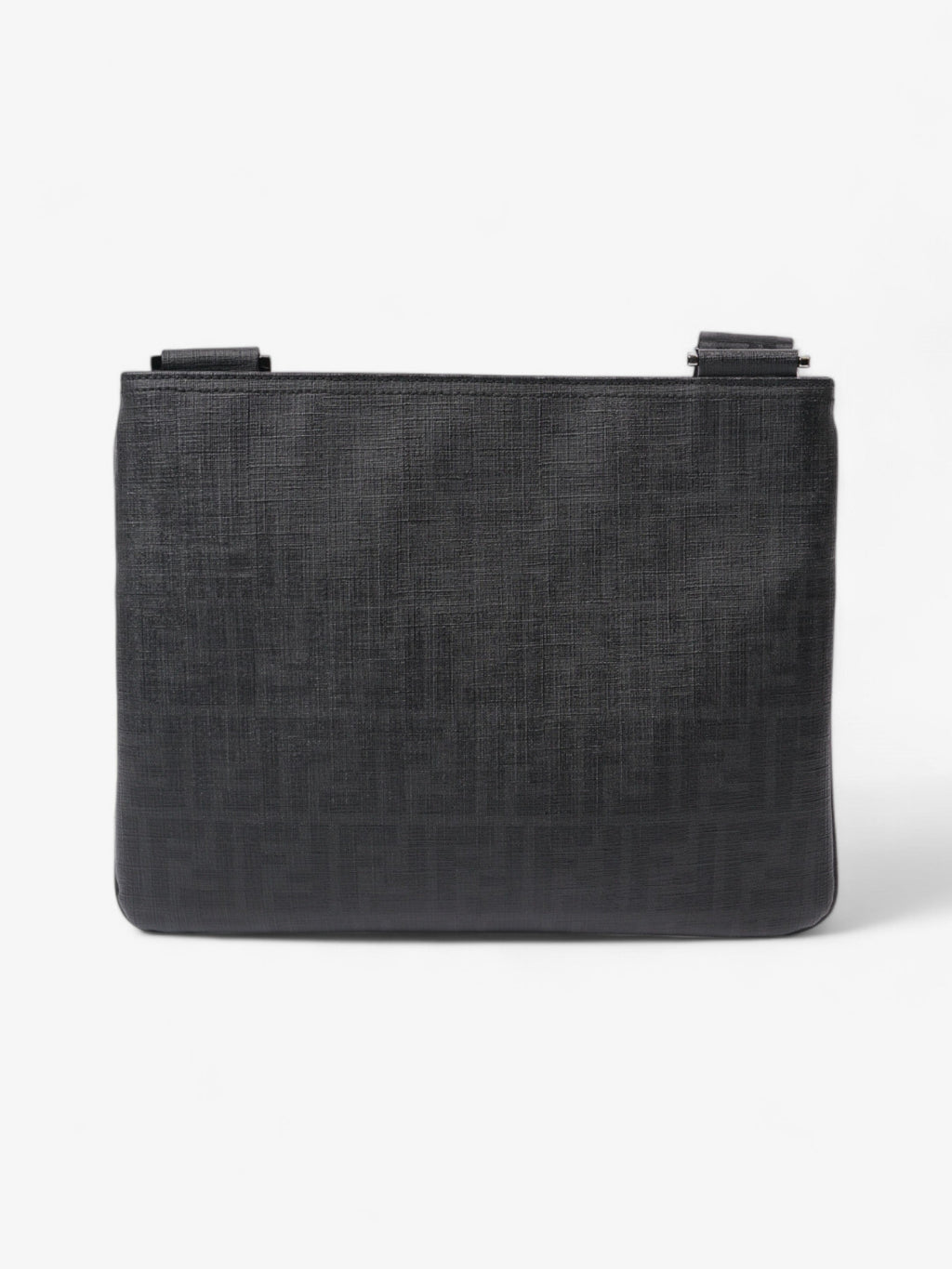 Fendi Zucca Shoulder Bag Black Canvas