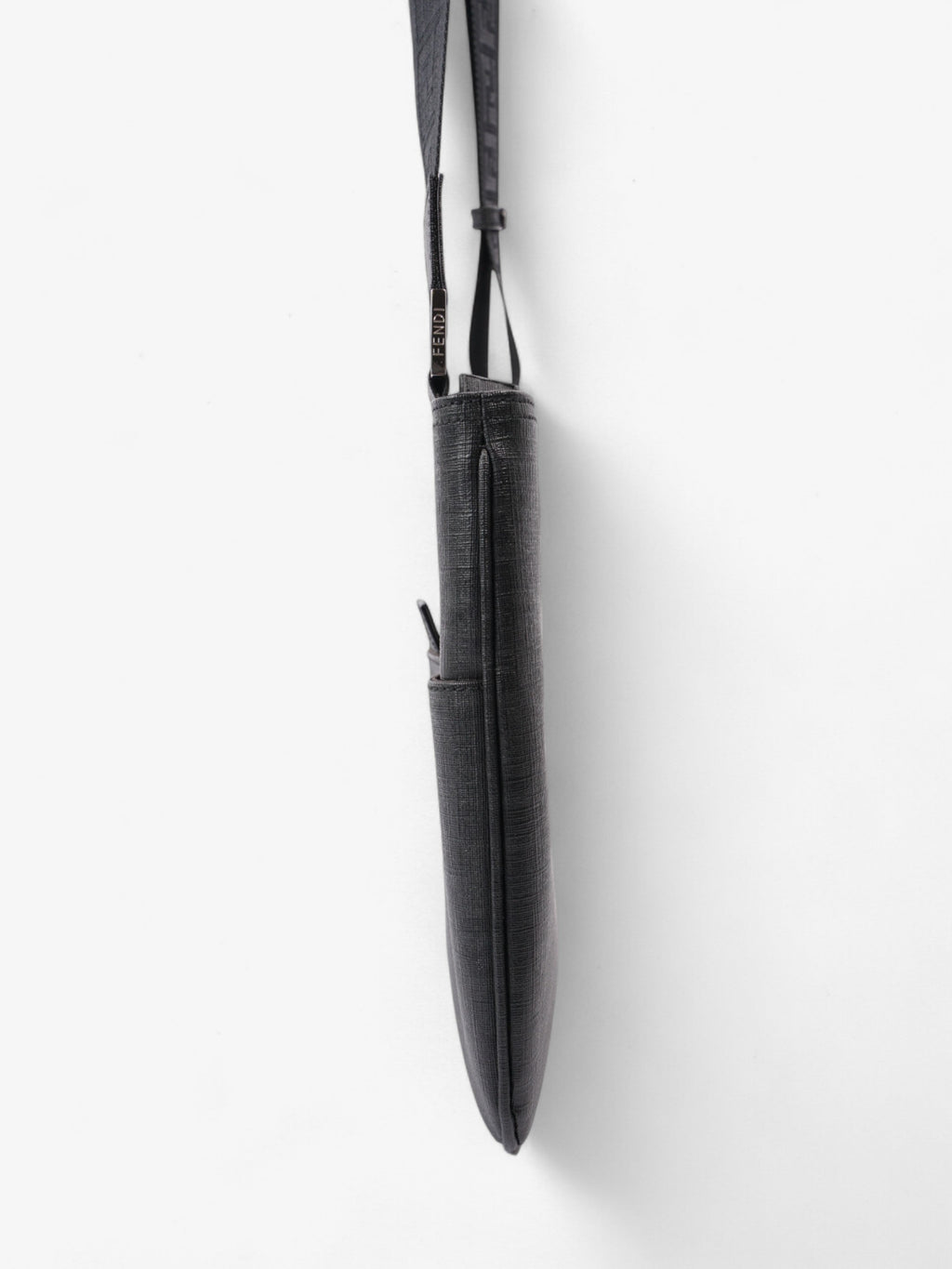 Fendi Zucca Shoulder Bag Black Canvas