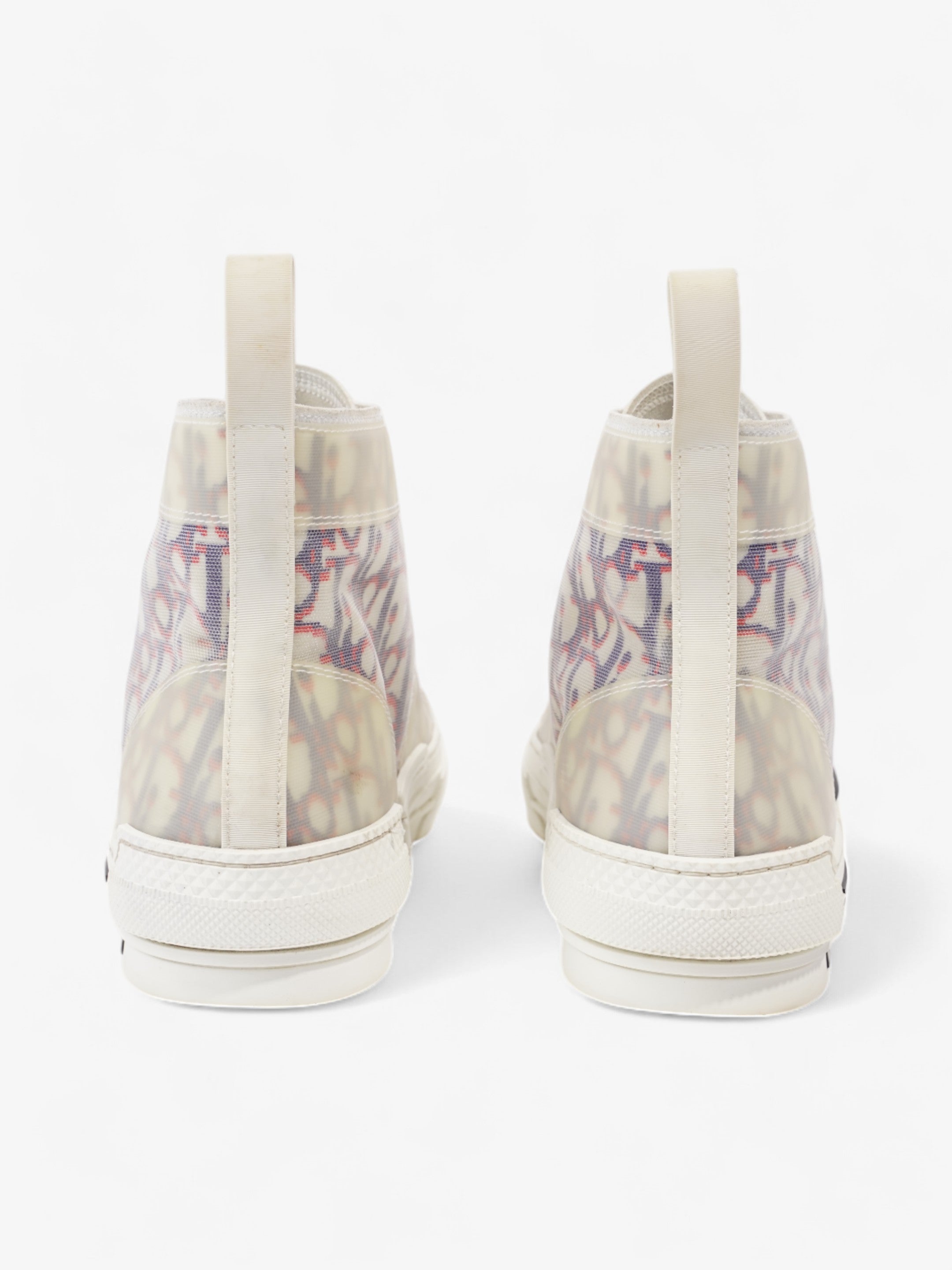 Christian Dior B23 High-tops White  / Blue / Red Mesh EU 41.5 UK 8.5
