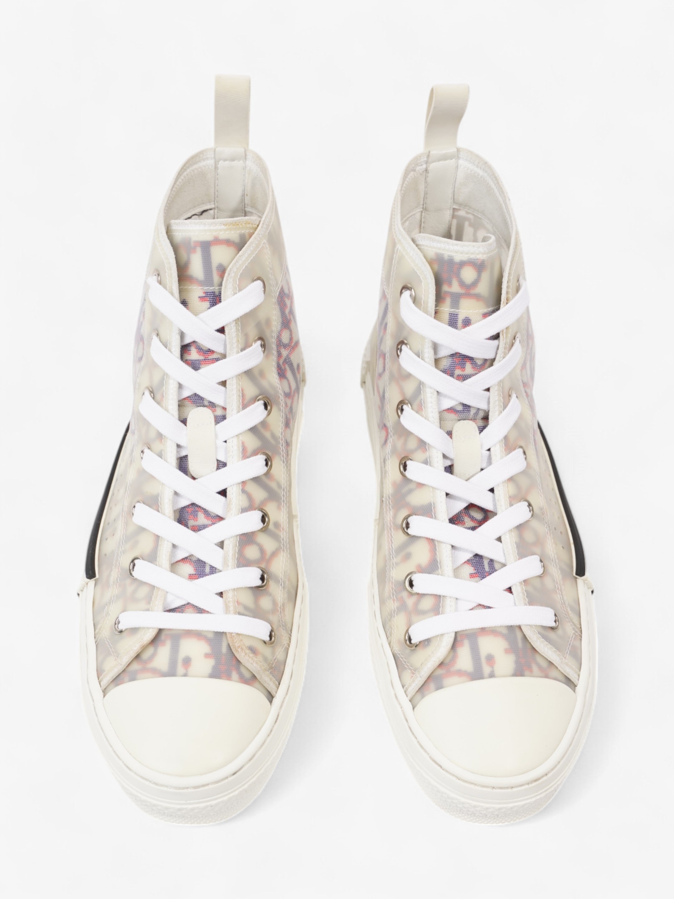 Christian Dior B23 High-tops White  / Blue / Red Mesh EU 41.5 UK 8.5