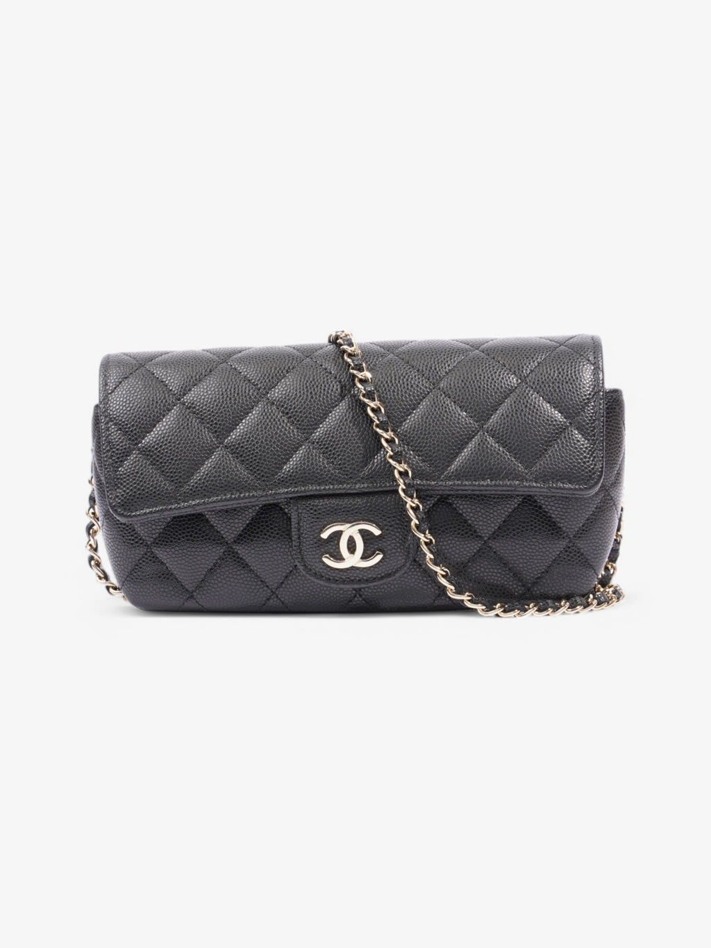 Chanel Glasses Case on chain Black Caviar Leather