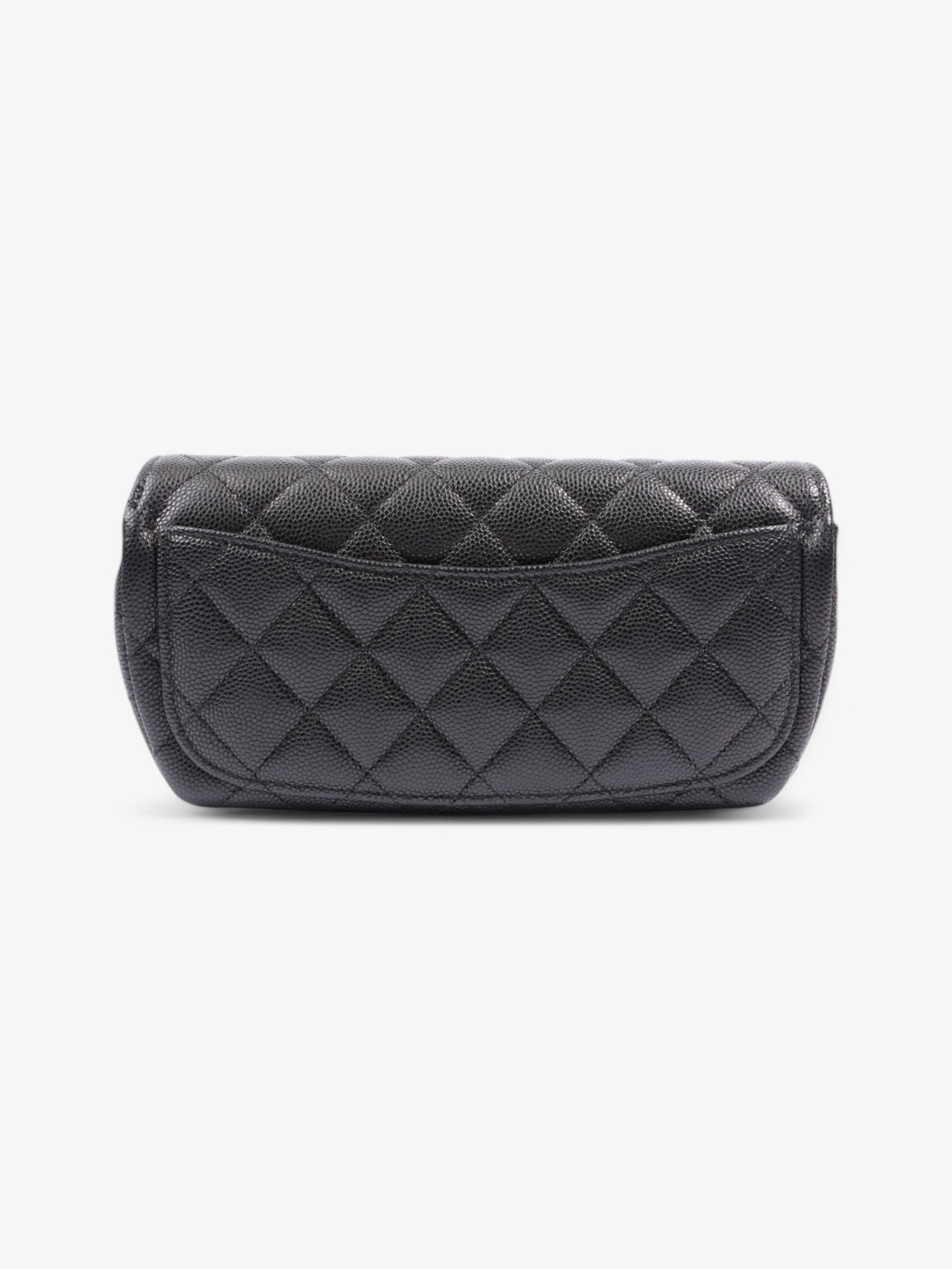 Chanel Glasses Case on chain Black Caviar Leather