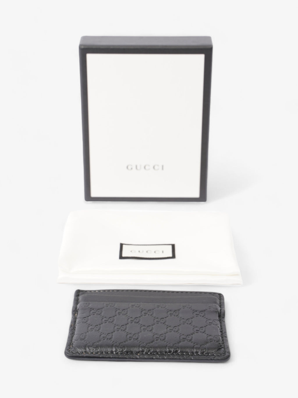 Gucci Microguccissima  Holder Black Leather