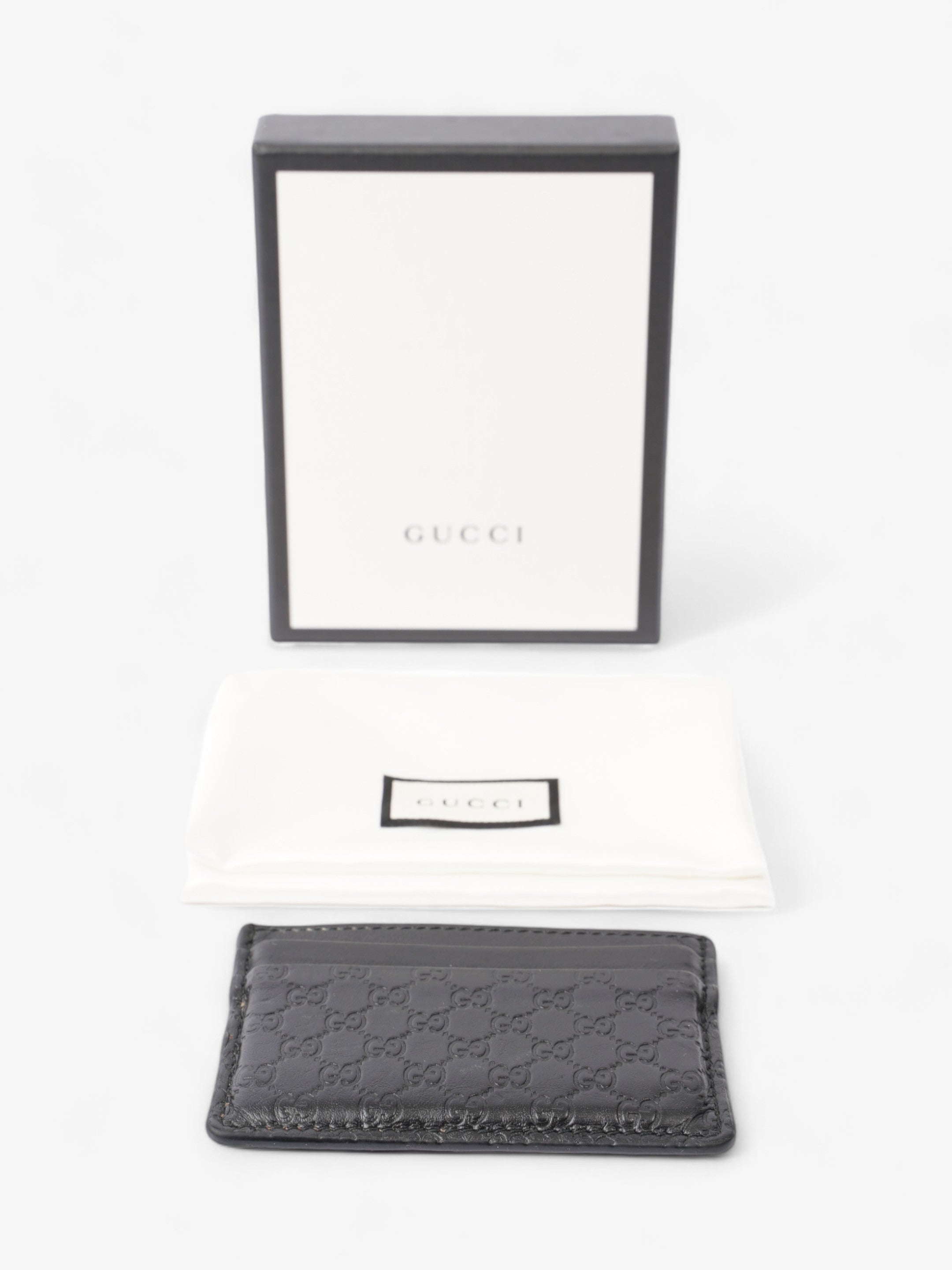 Gucci Microguccissima  Holder Black Leather