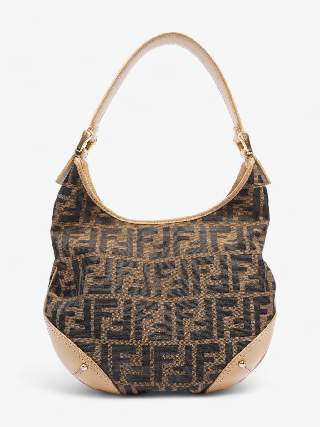 Fendi Zucca Tobacco Hobo Brown  Canvas