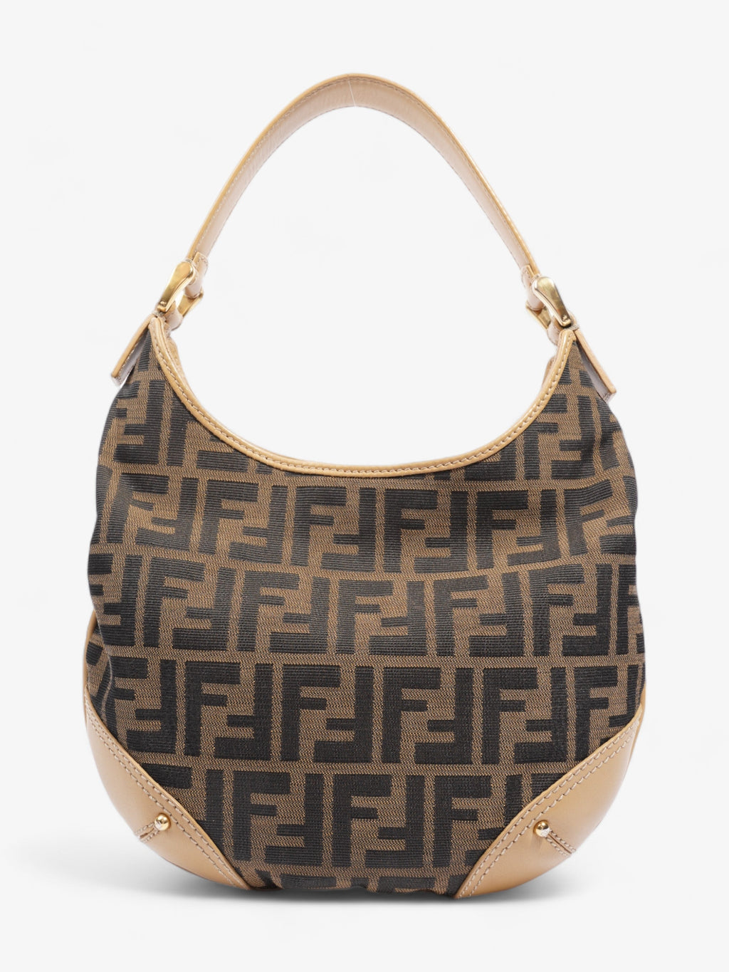 Fendi Zucca Tobacco Hobo Brown  Canvas
