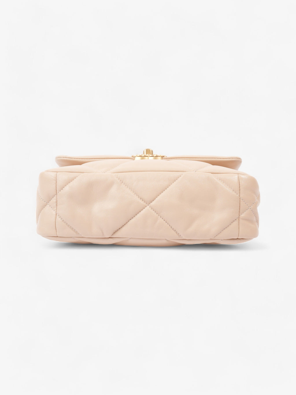 Chanel 19 Flap Beige Lambskin Leather Medium