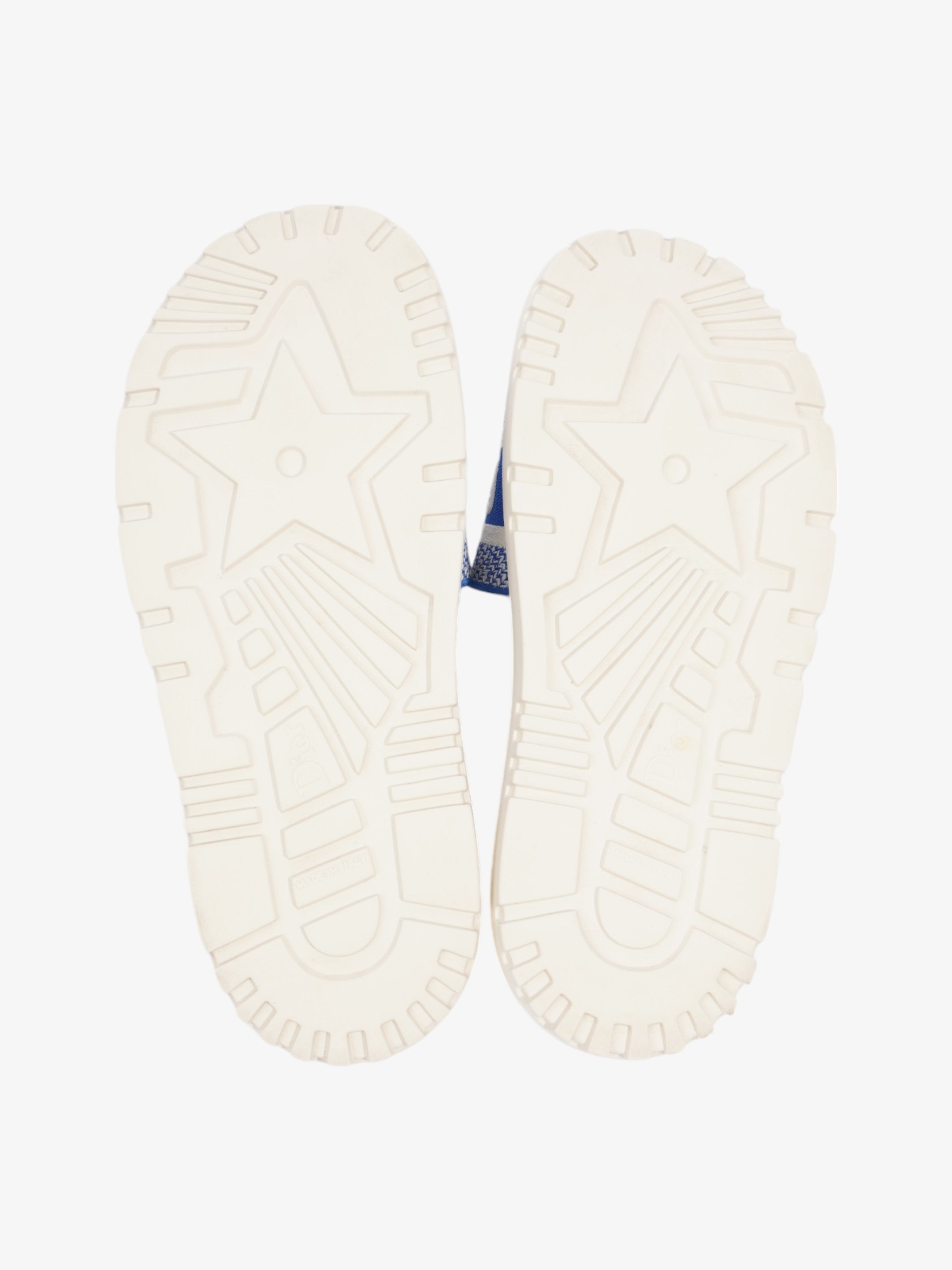 Christian Dior Dway Slides White / Blue Canvas EU 38 UK 5