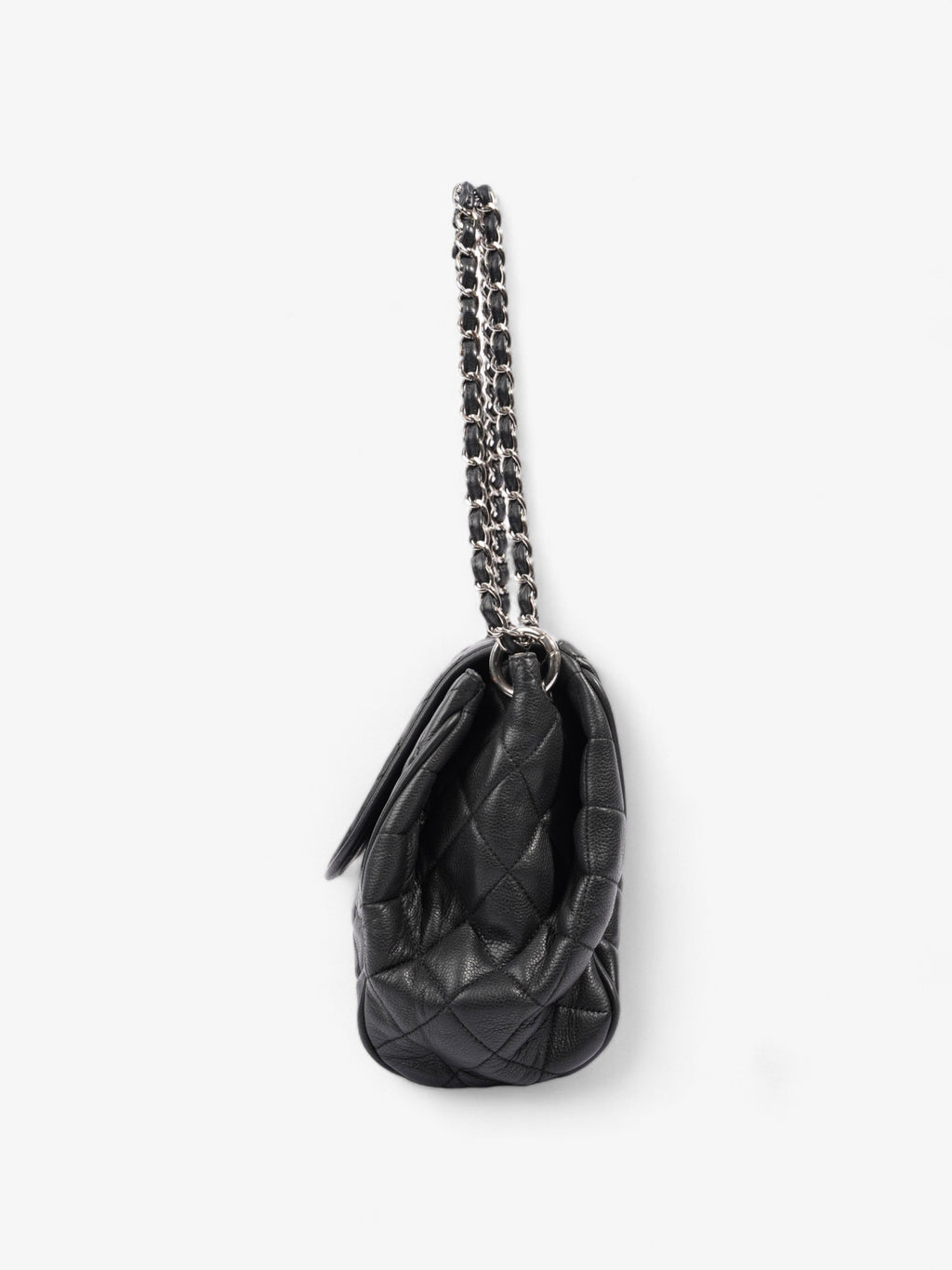 Chanel CC Accordion Flap Black Caviar Leather