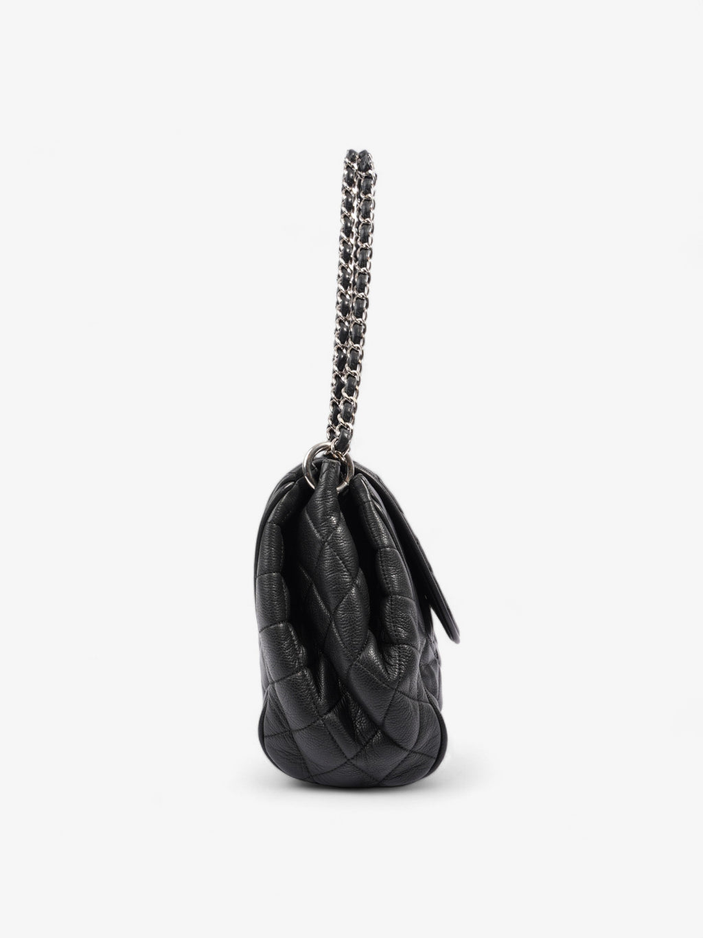 Chanel CC Accordion Flap Black Caviar Leather