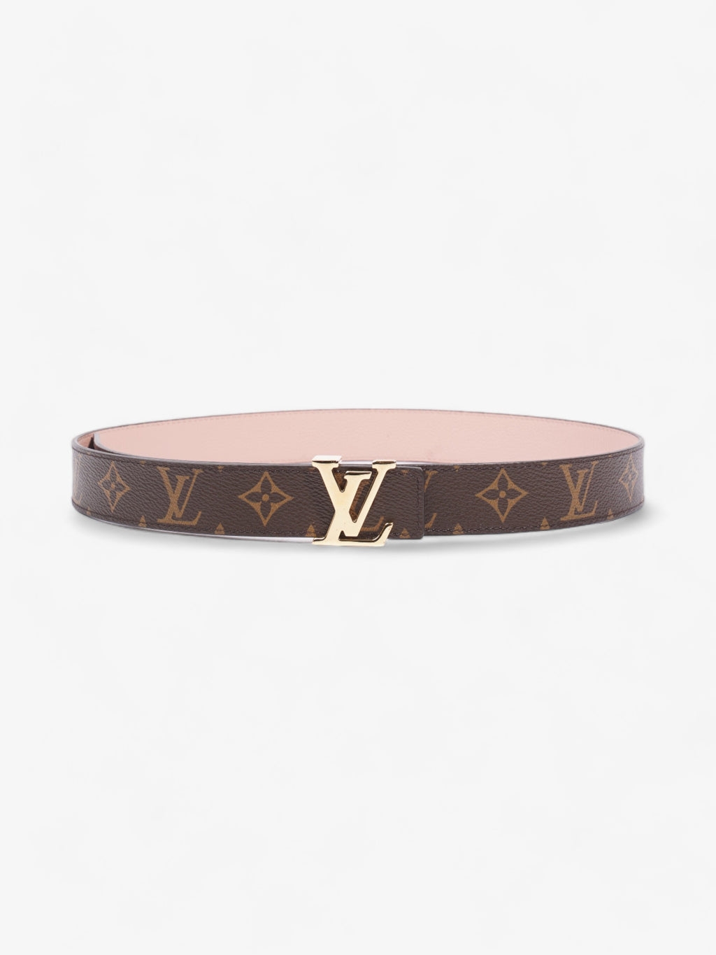 Louis Vuitton LV Initiales Reversible Belt Pink / Monogram Coated Canvas 80cm / 32"