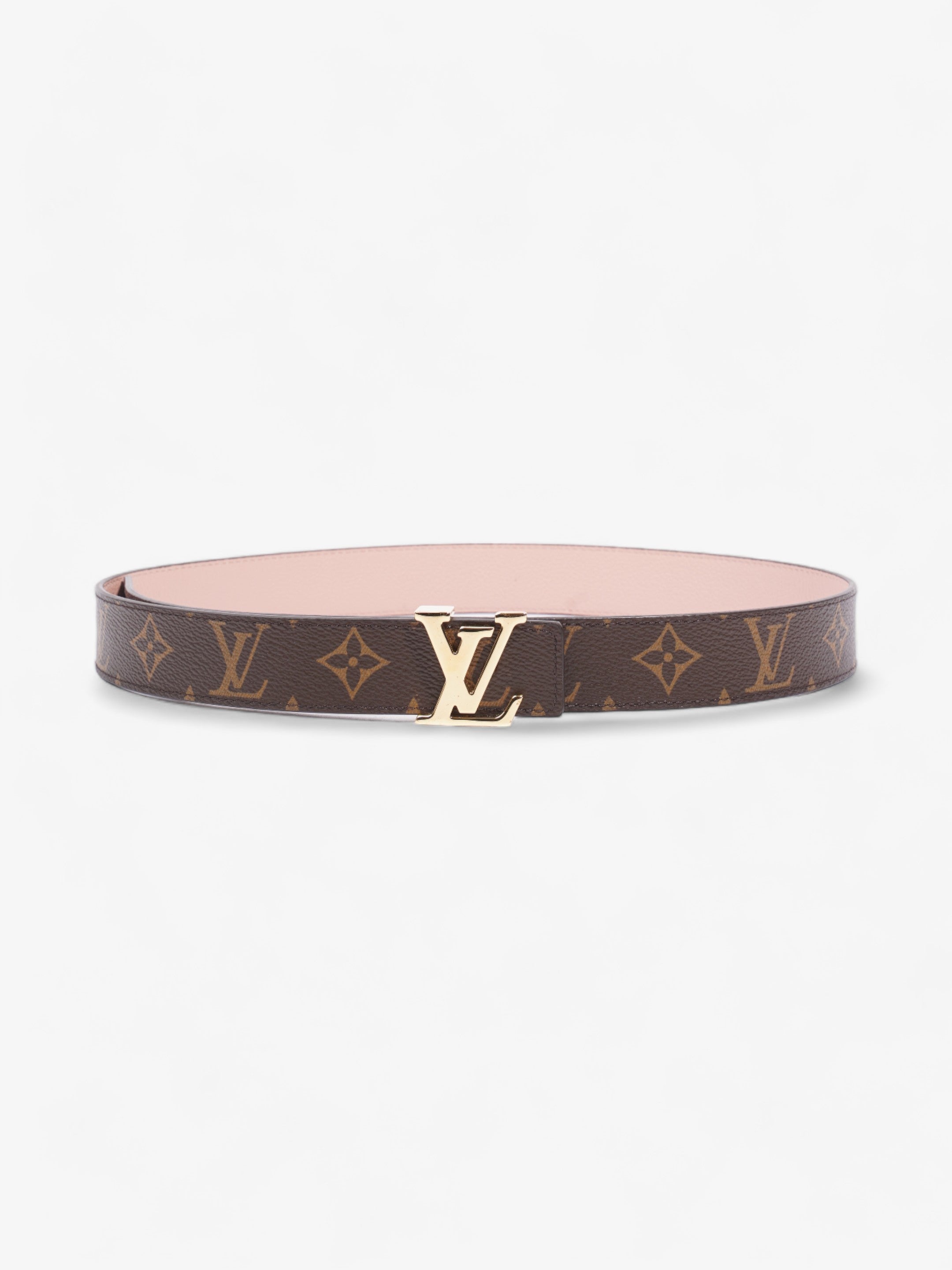 Louis Vuitton LV Initiales Reversible Belt Pink / Monogram Coated Canvas 80cm / 32"