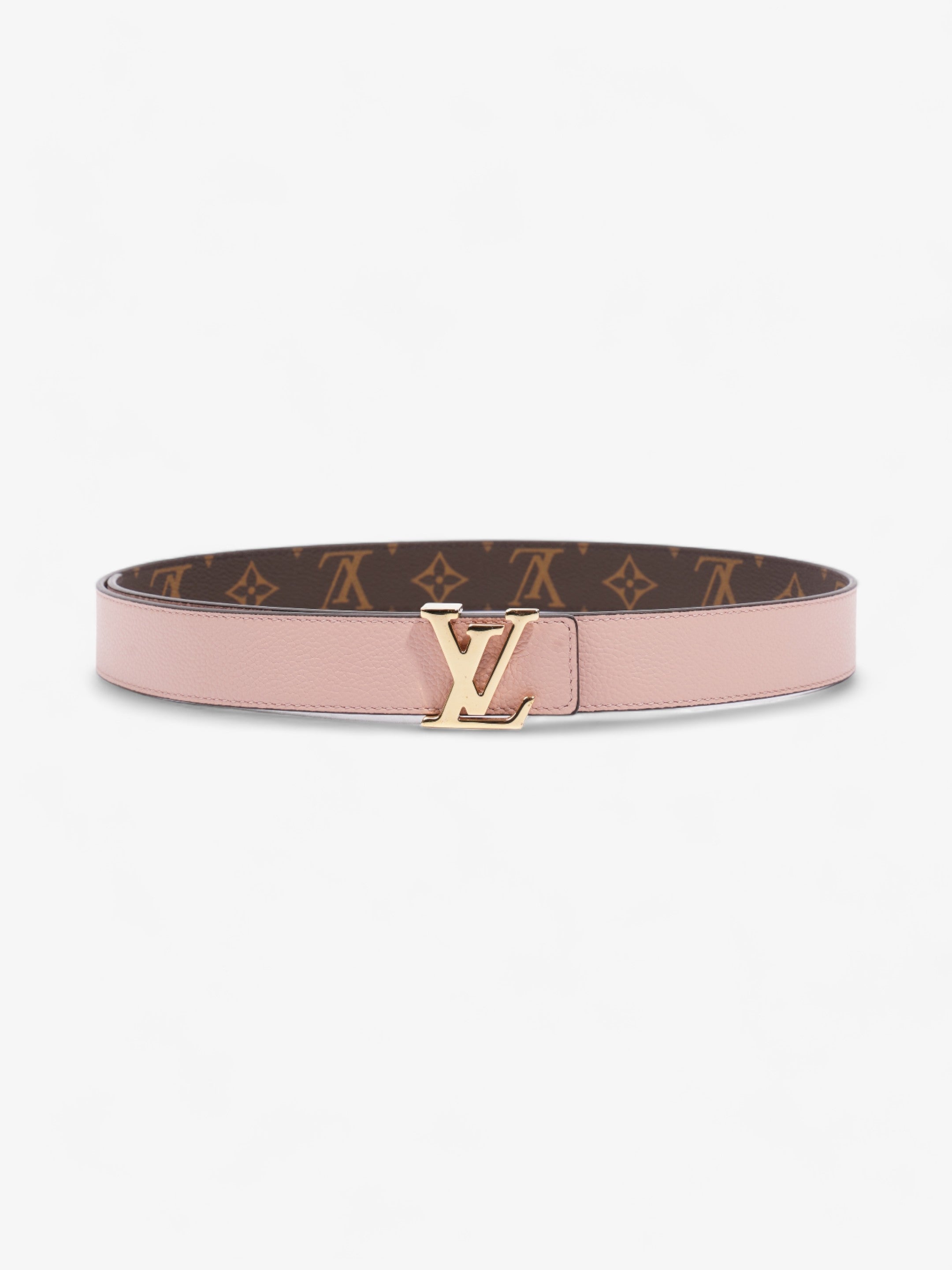 Louis Vuitton LV Initiales Reversible Belt Pink / Monogram Coated Canvas 80cm / 32"