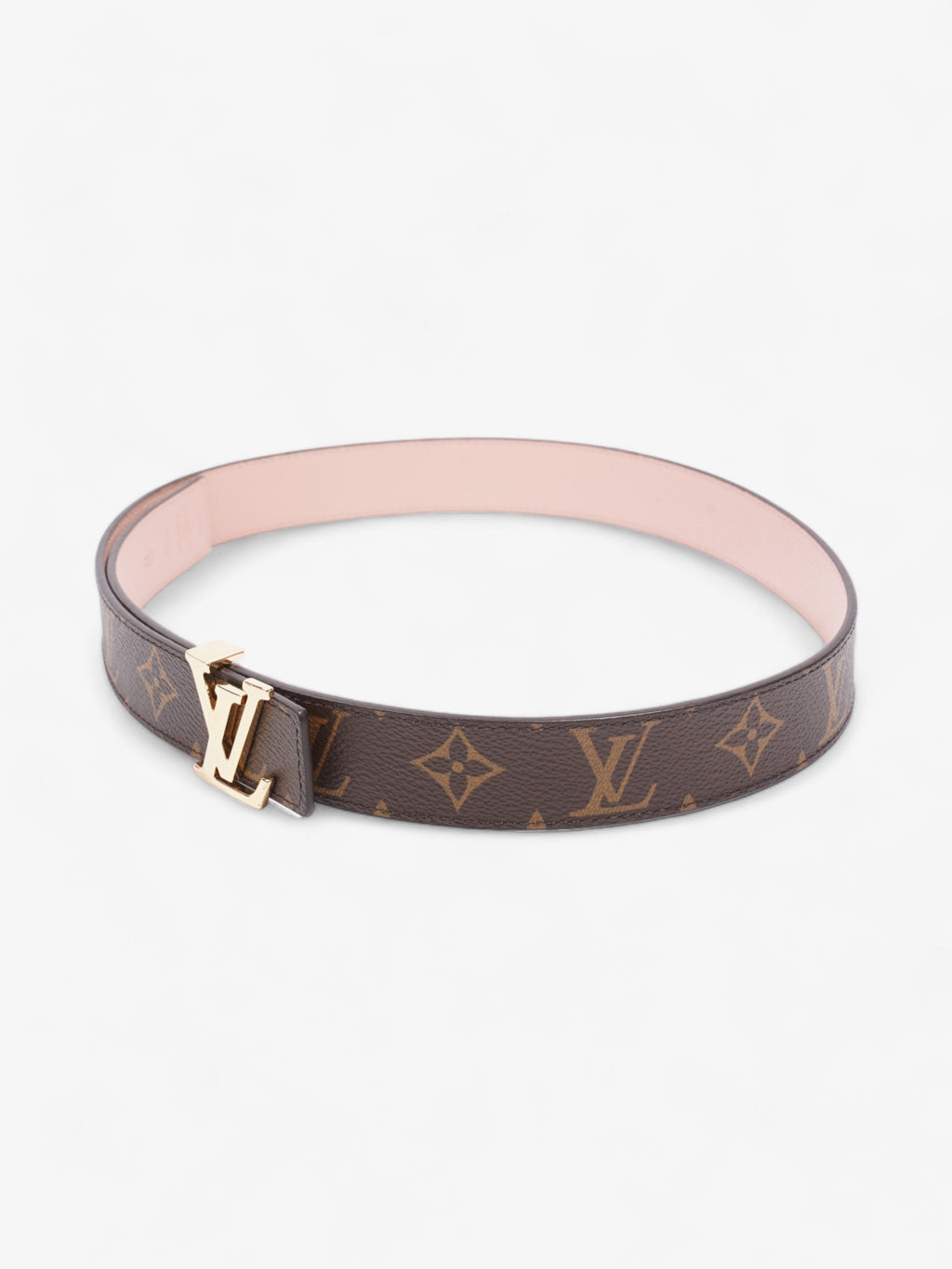 Louis Vuitton LV Initiales Reversible Belt Pink / Monogram Coated Canvas 80cm / 32"