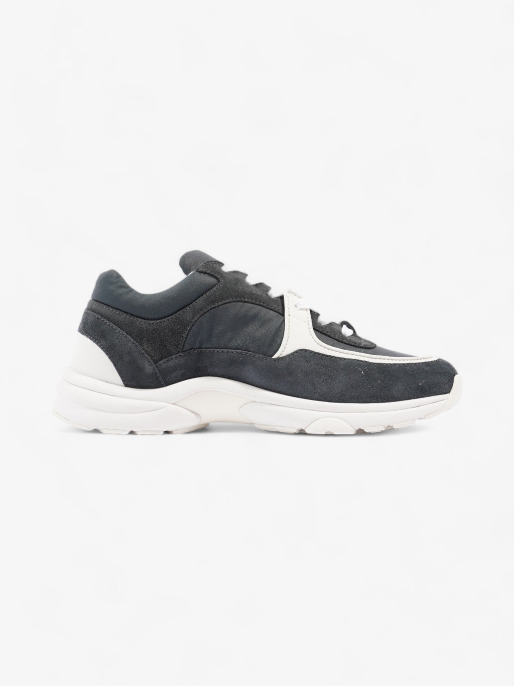 Chanel CC Trainer Black / White Suede EU 39.5 UK 6.5