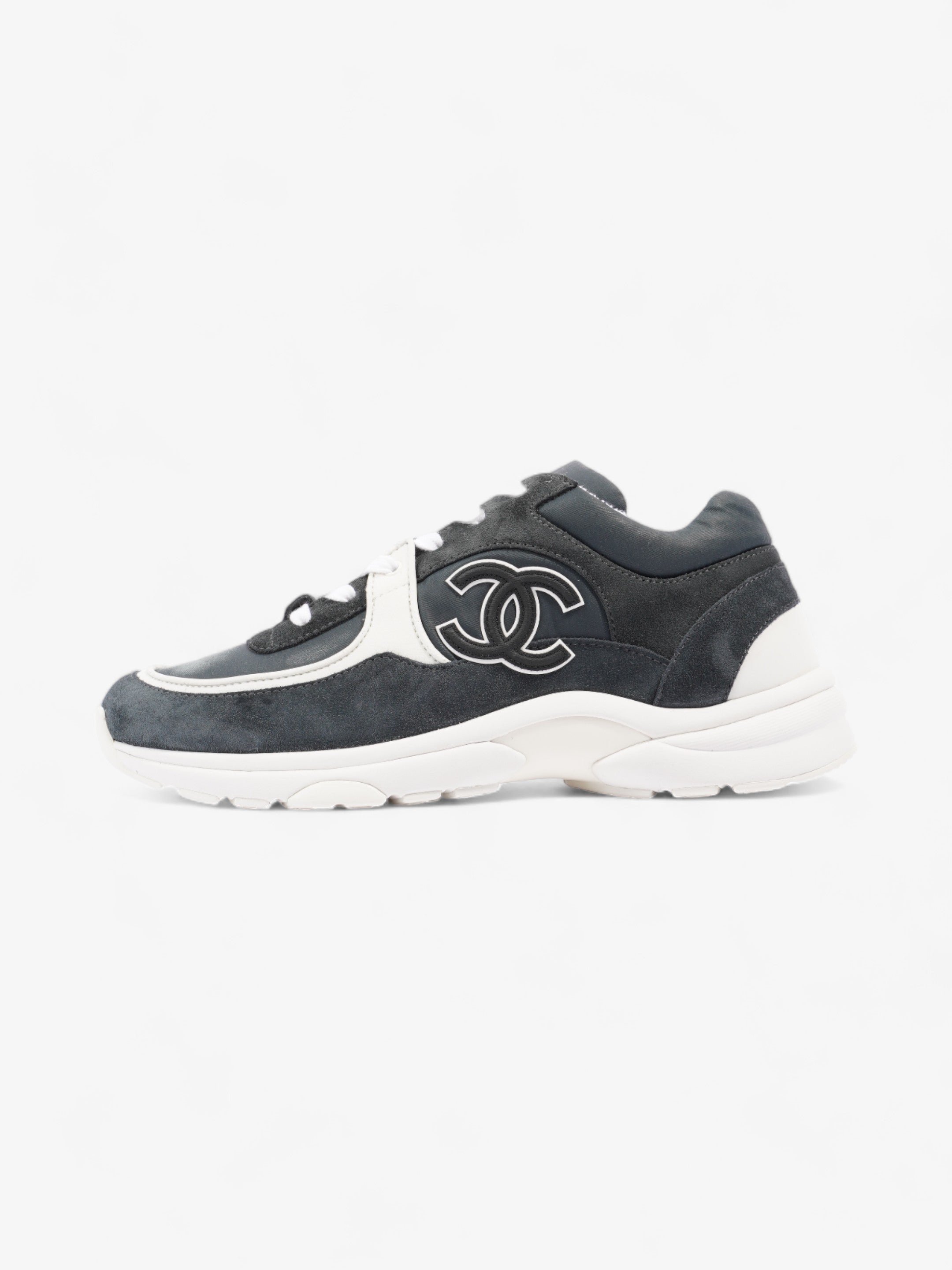 Chanel CC Trainer Black / White Suede EU 39.5 UK 6.5