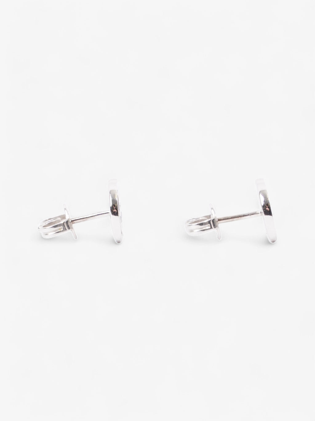 Gucci GG Marmont Stud Earrings White White Gold
