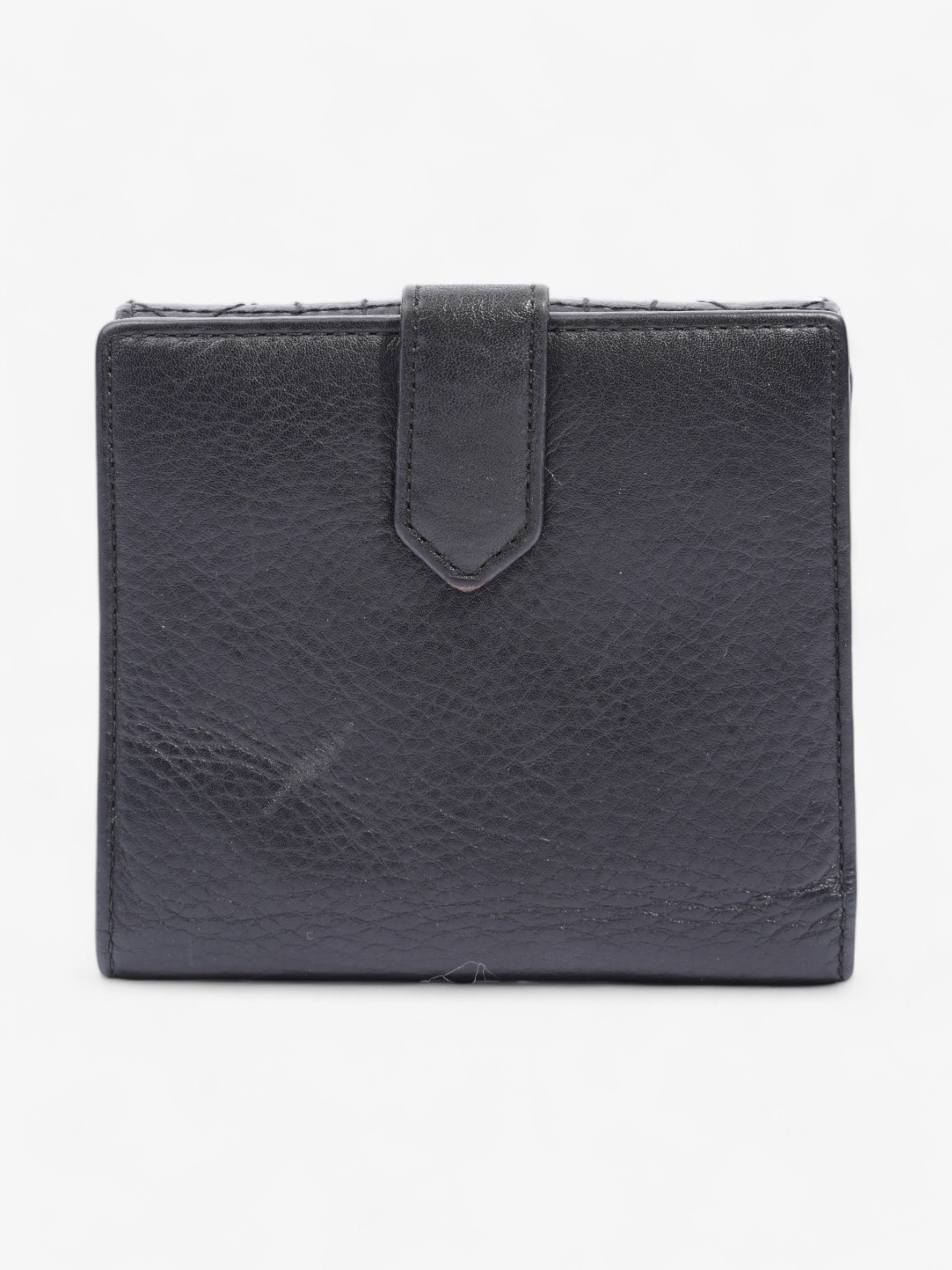Christian Dior D Charm Purse Black Leather
