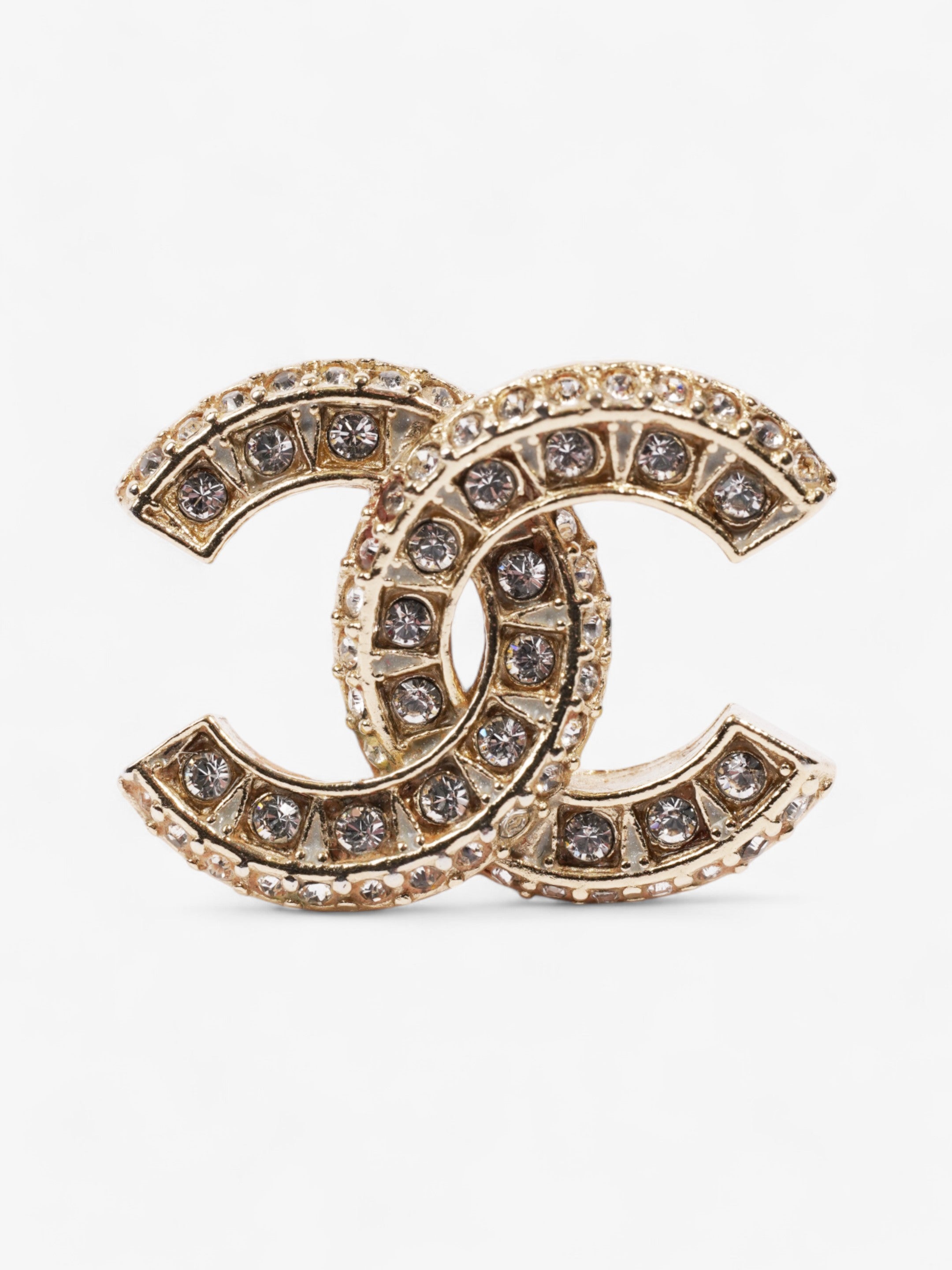 Chanel CC Earrings Gold Base Metal