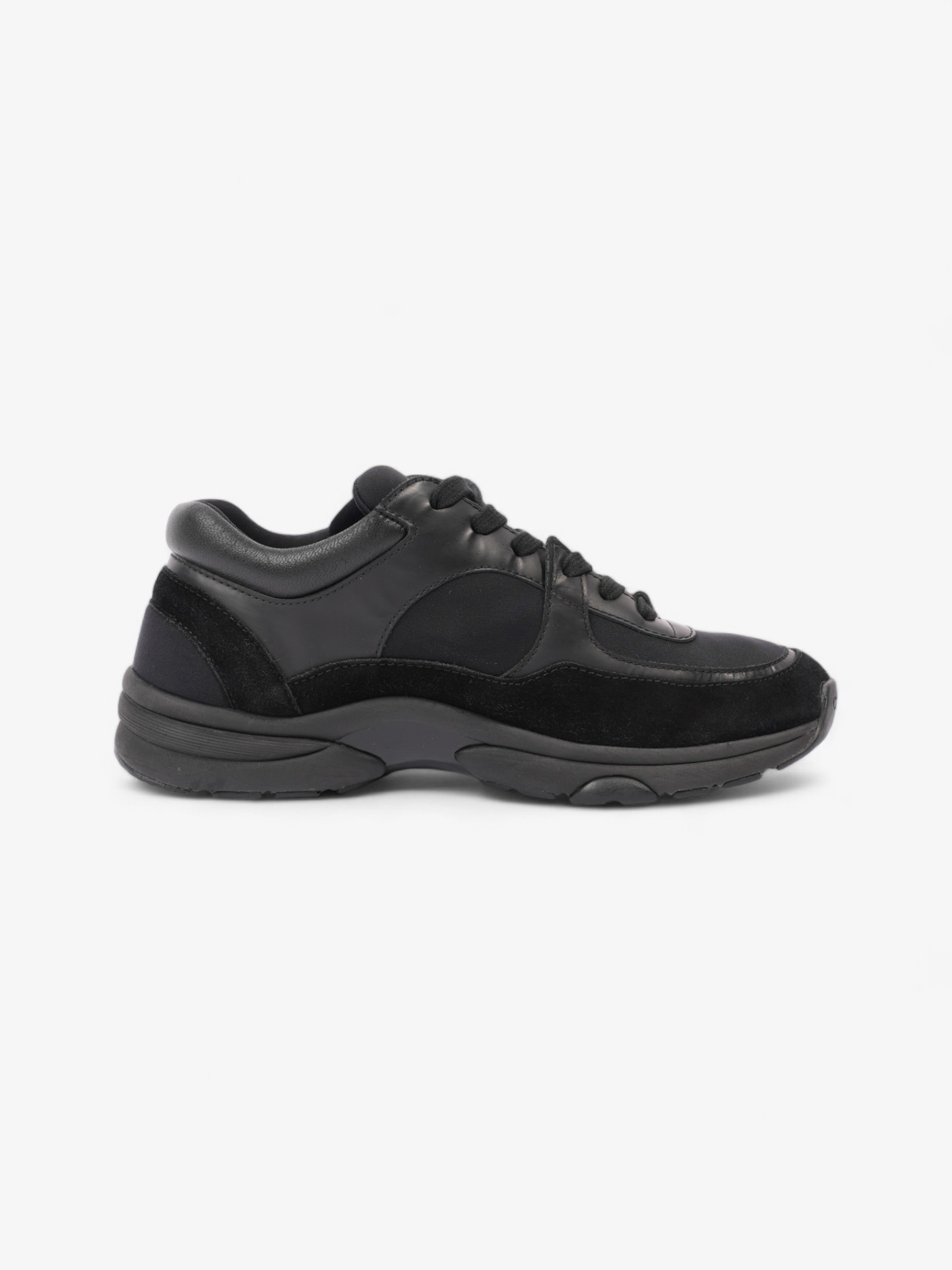 Chanel CC Runner Black Leather EU 37.5 UK 4.5