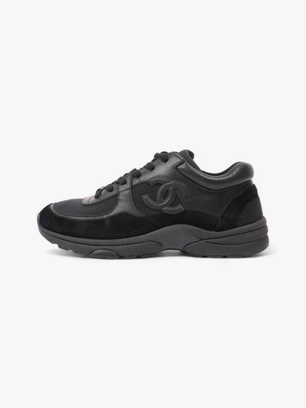 Chanel CC Runner Black Leather EU 37.5 UK 4.5