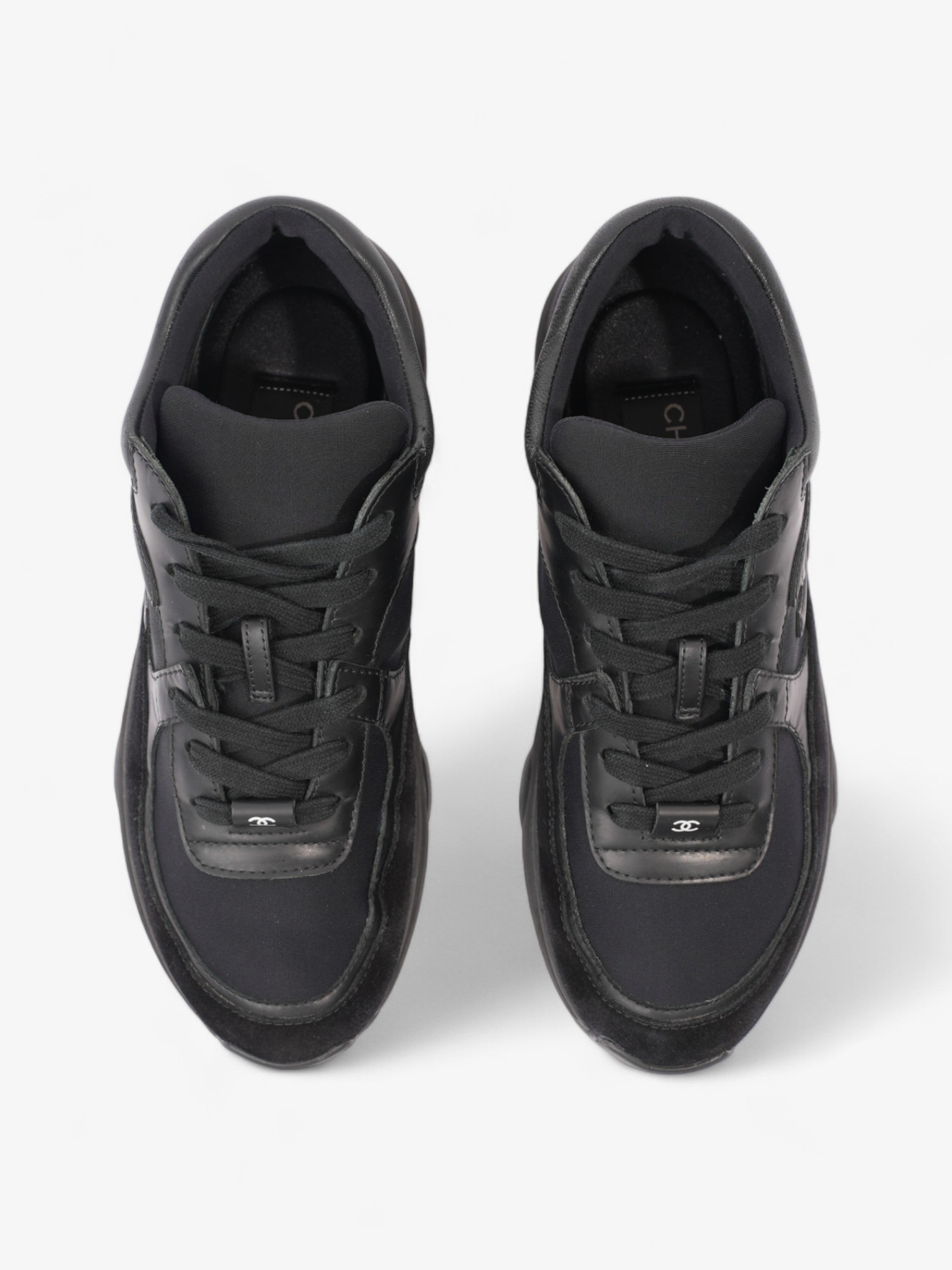 Chanel CC Runner Black Leather EU 37.5 UK 4.5