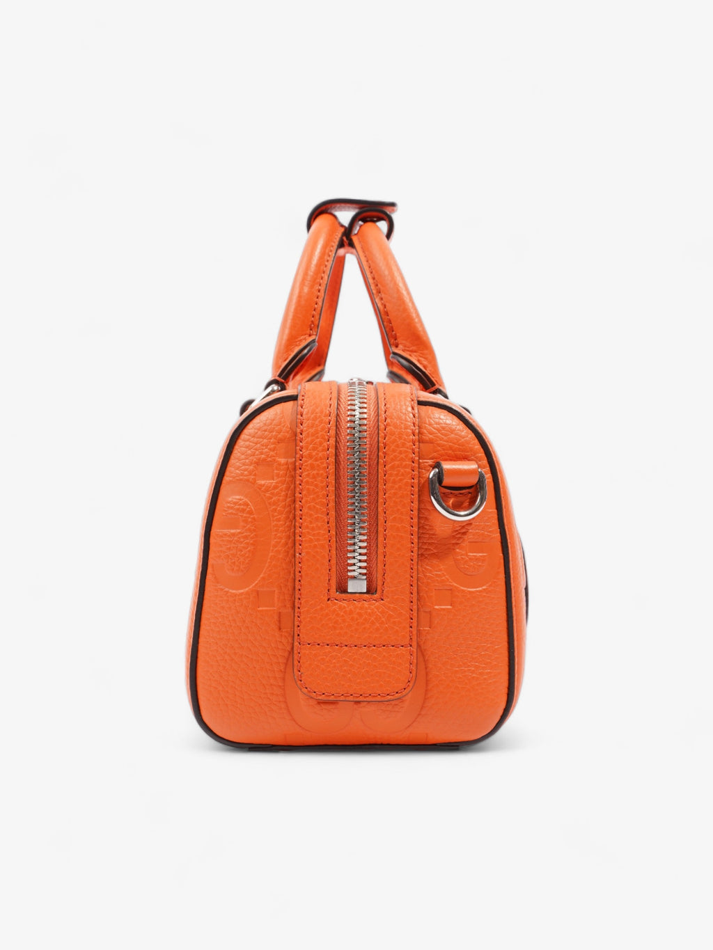 Gucci Jumbo GG Duffle Orange Leather Mini