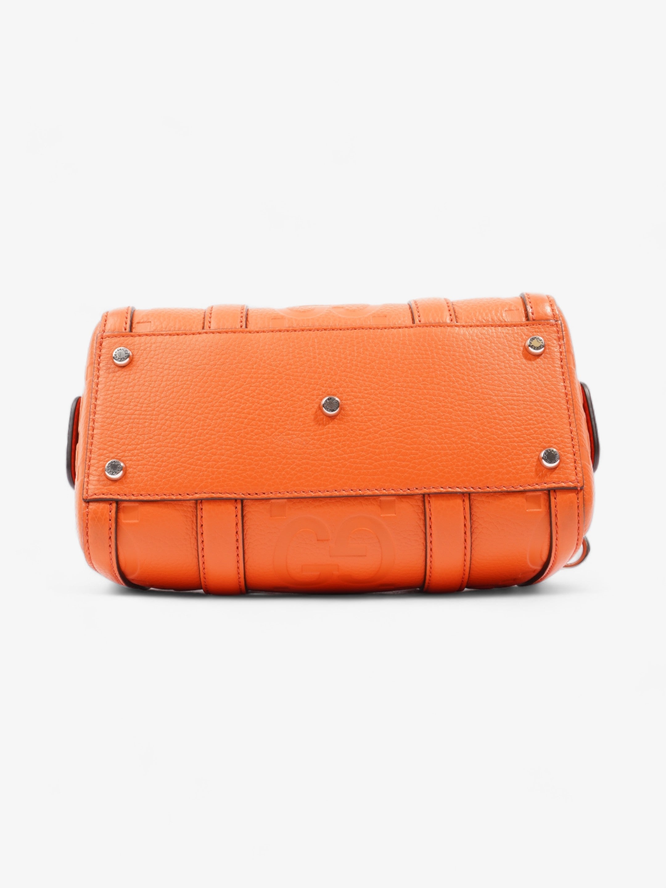 Gucci Jumbo GG Duffle Orange Leather Mini