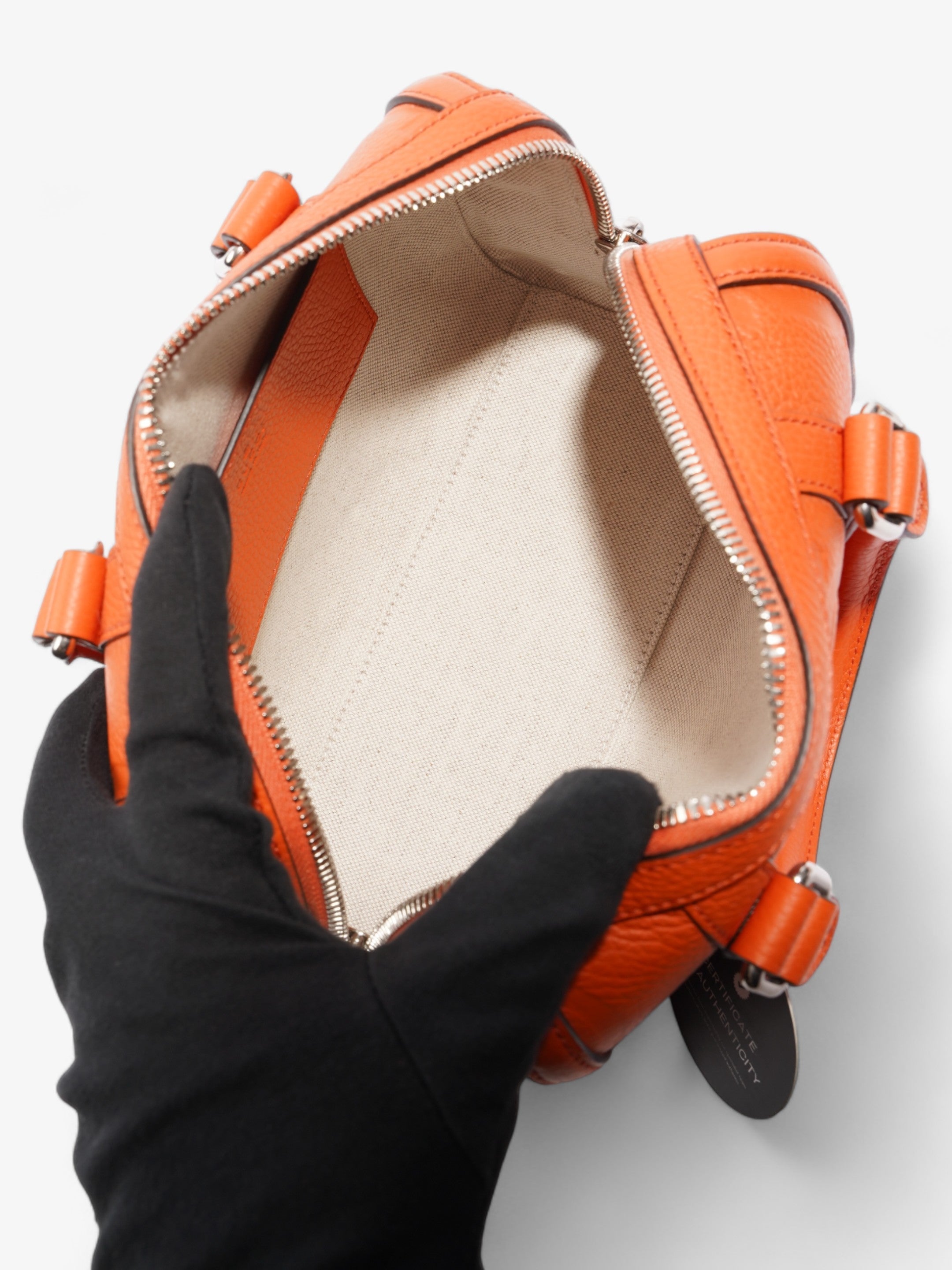 Gucci Jumbo GG Duffle Orange Leather Mini