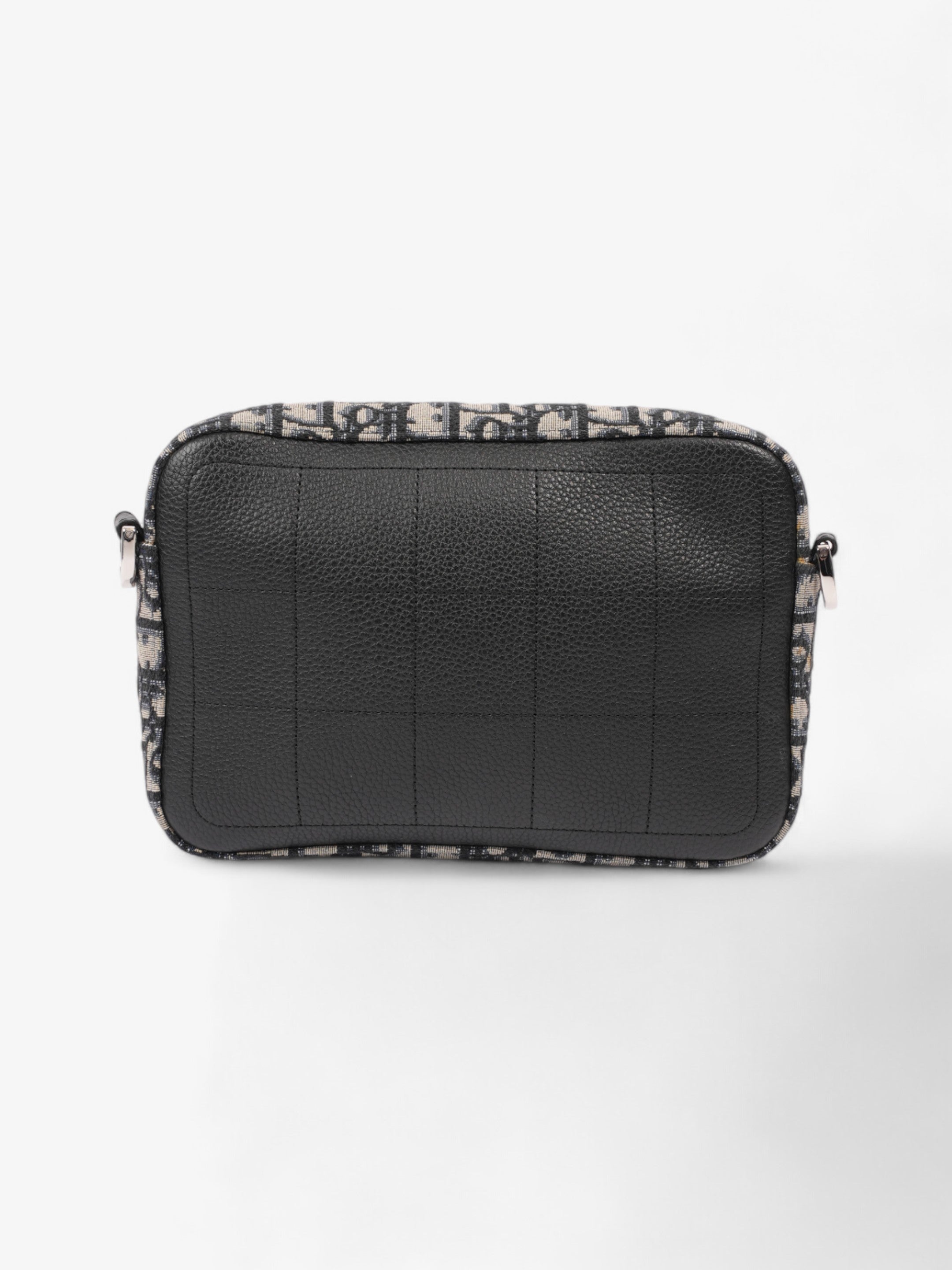 Christian Dior Safari Bag with Strap Black Oblique / Beige Cotton