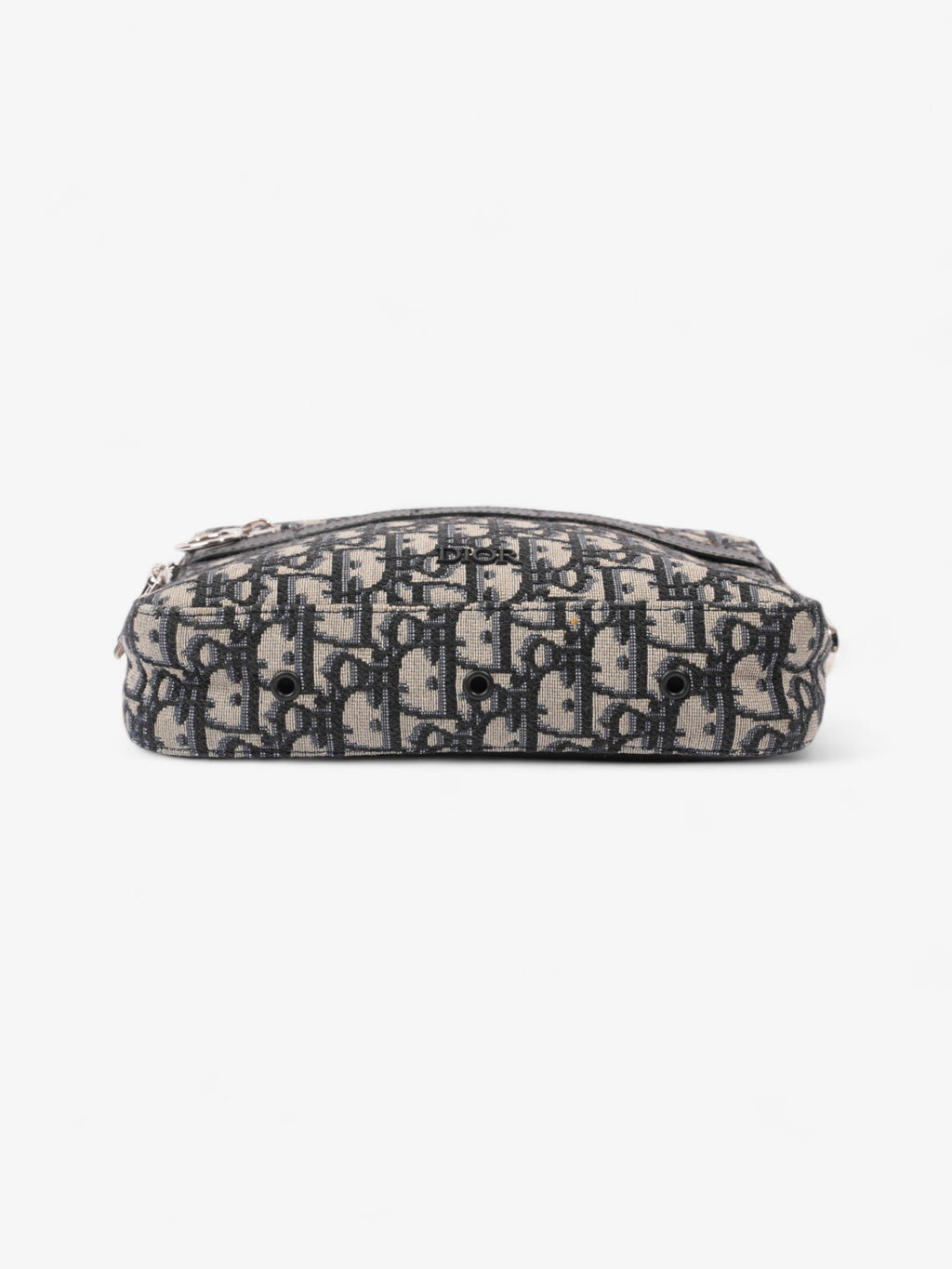 Christian Dior Safari Bag with Strap Black Oblique / Beige Cotton