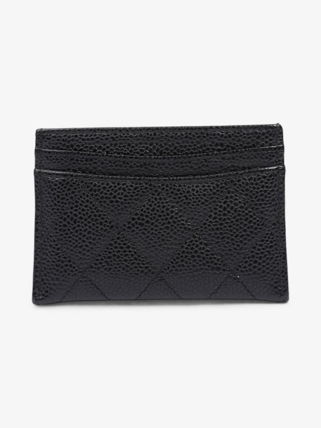 Chanel  Holder Black / Silver Caviar Leather