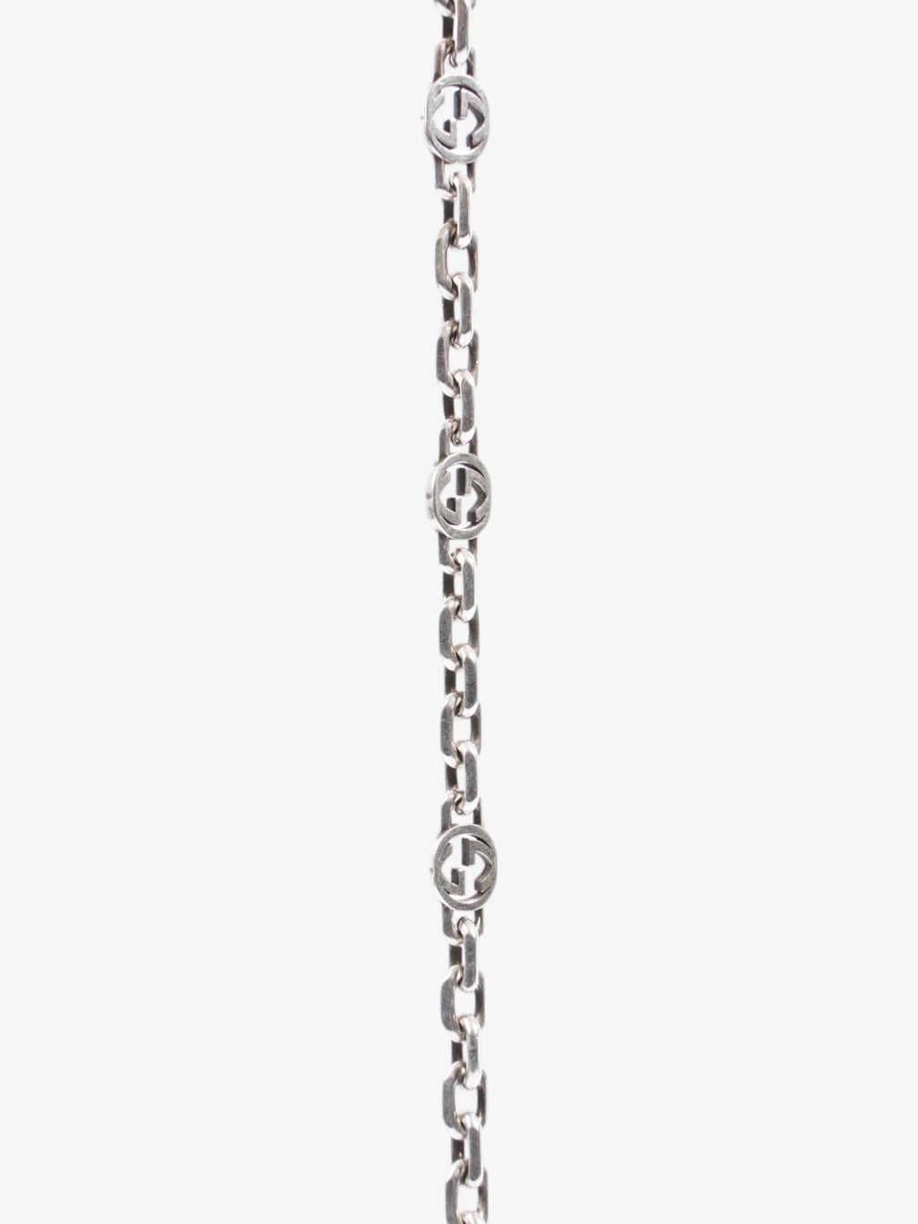 Gucci Interlocking G Chain Bracelet Silver Silver Sterling 21